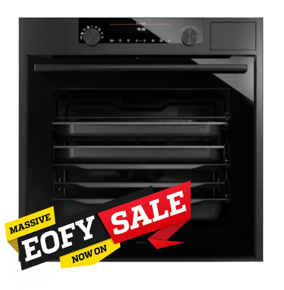 Asko OCS8687B 60cm Built-In Combination Steam Oven - Black Steel Finish | Perfect for Baking, Roasting & Healthy Cooking in Modern Kitchens