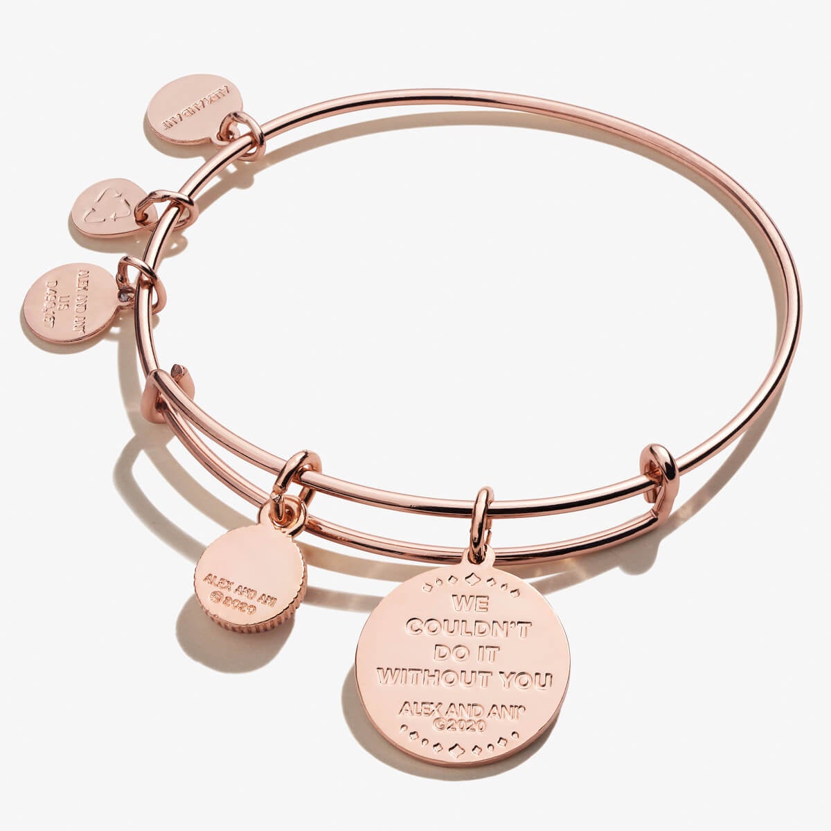 Frontline Warrior Duo Charm Bangle - Stainless Steel Friendship Bracelet for Women & Men - Perfect for Couples, Best Friends & Matching Jewelry Gifts