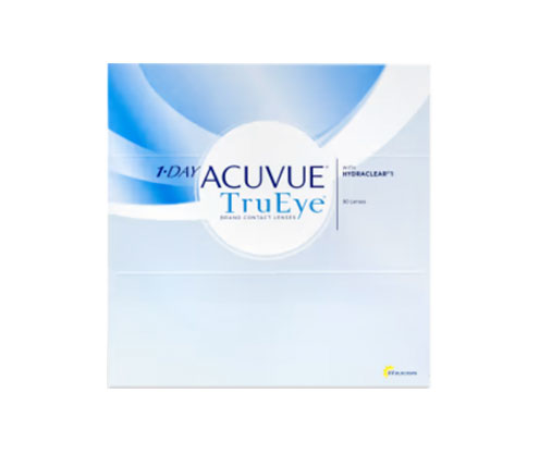 1 DAY ACUVUE® TruEye® Contact Lenses - 90 Pack (30 Lenses x 3 Boxes) | Daily Disposable for Dry Eyes & All-Day Comfort | Perfect for Work, Travel, and Active Lifestyles