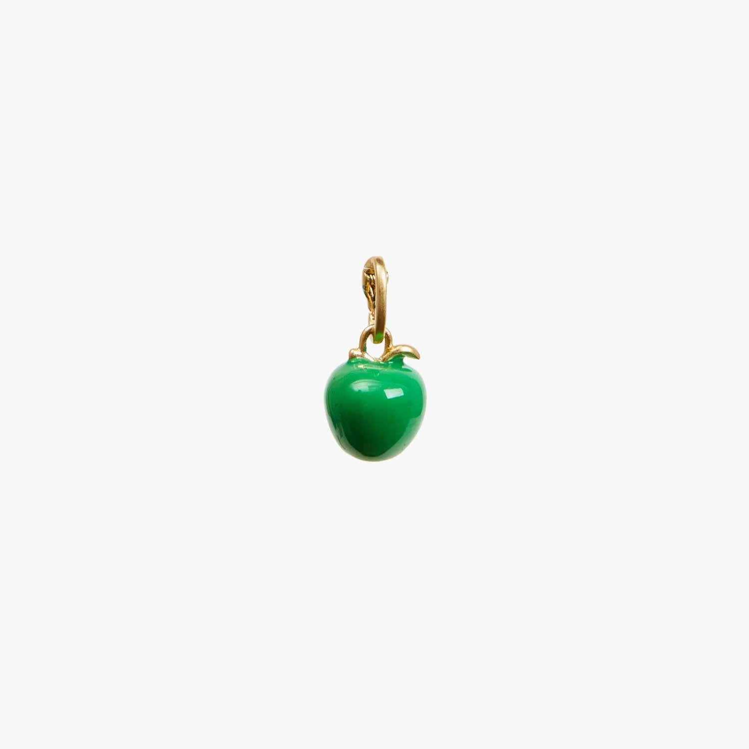 Emerald Green Apple Charm Pendant - Elegant Jewelry Gift for Women & Girls - Perfect for Birthdays, Anniversaries & Everyday Wear