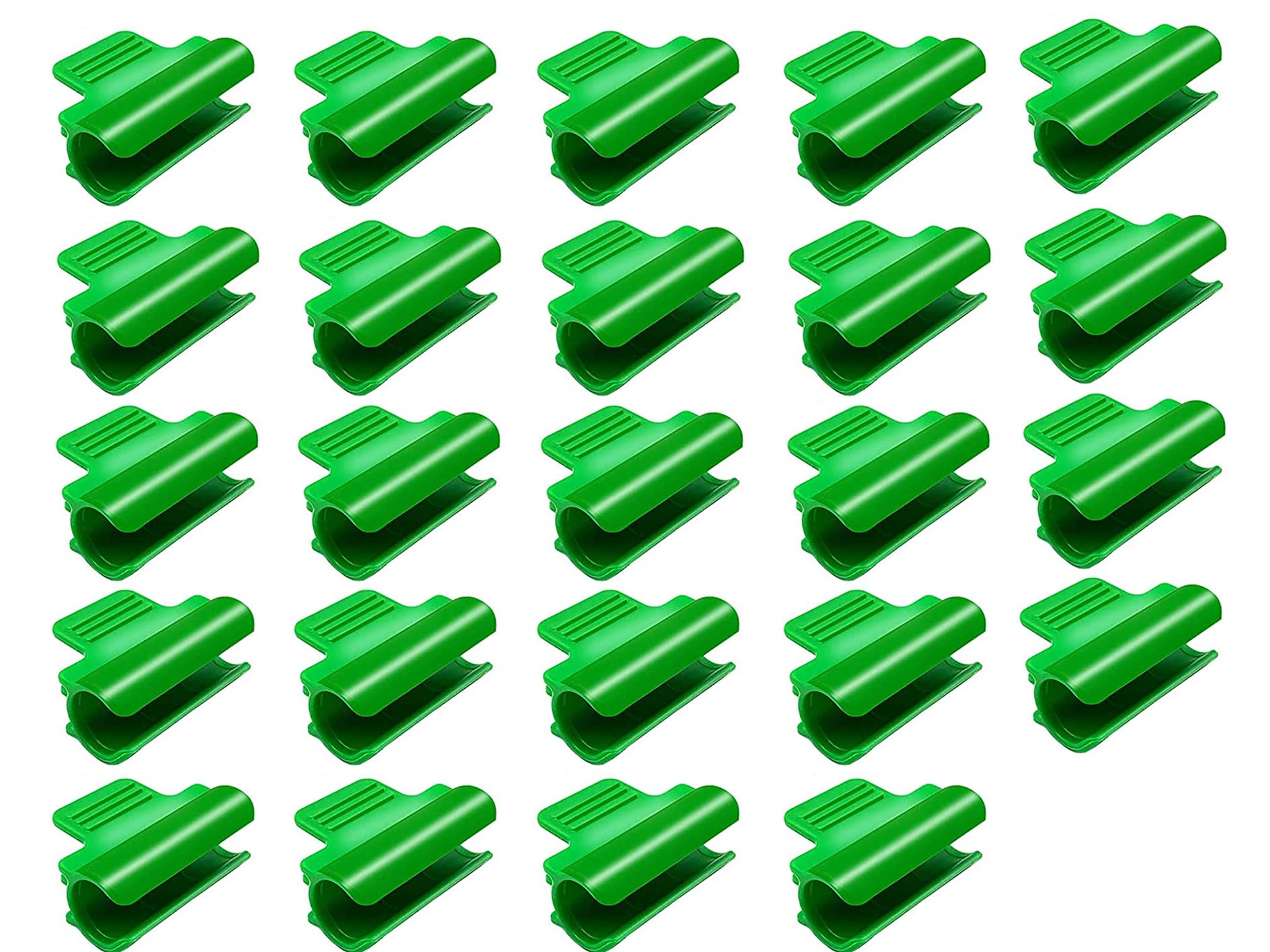 HUNIKC 24 Pack Greenhouse Clamps - Heavy Duty Plant Support Clips for Gardening, Hydroponics, and Greenhouse Accessories (Ideal for Tomatoes, Vines & Climbing Plants)