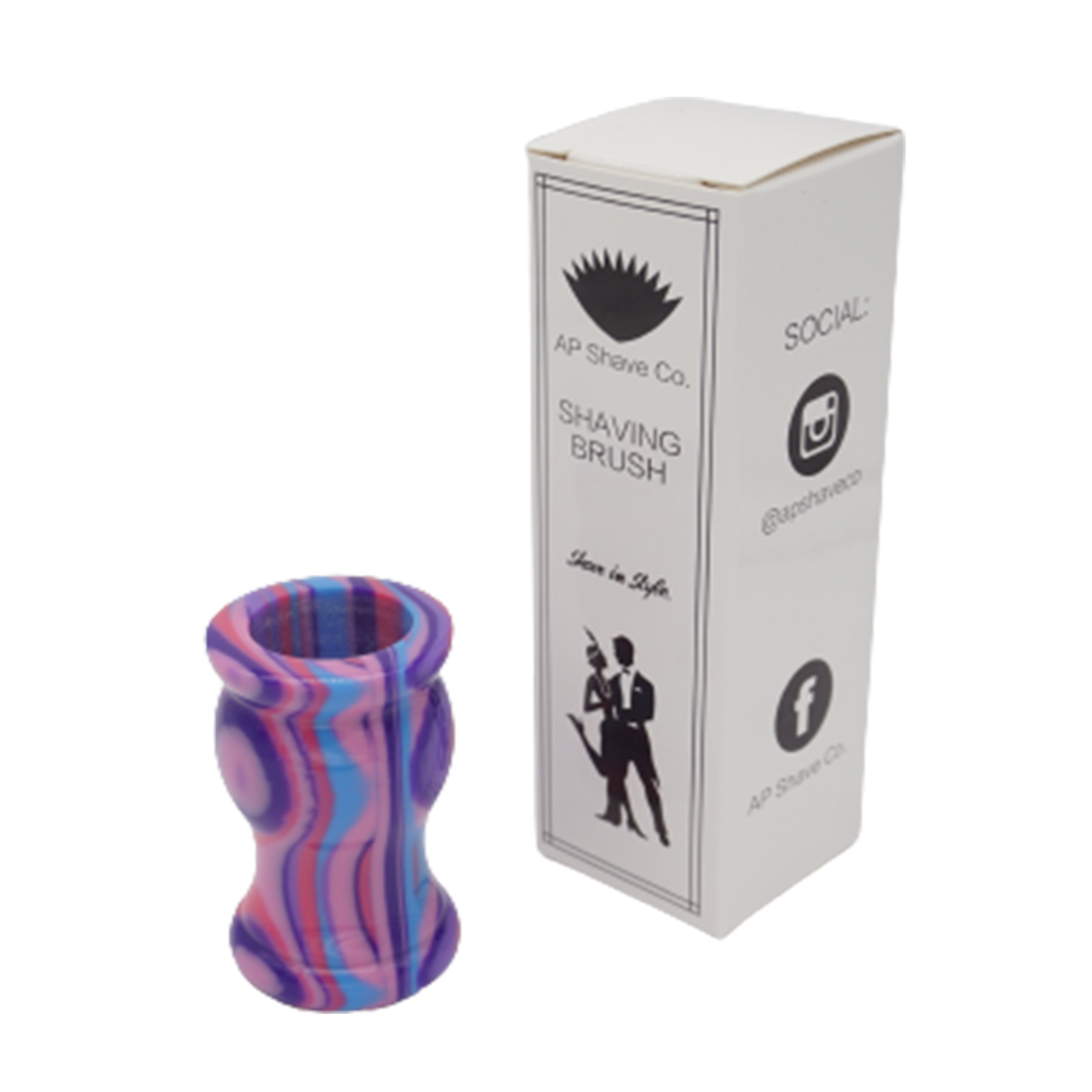 Premium Purple Haze Handmade Shaving Brush Handle - Fits 24mm & 26mm Knots - Perfect for Wet Shaving & Grooming Gifts for Men