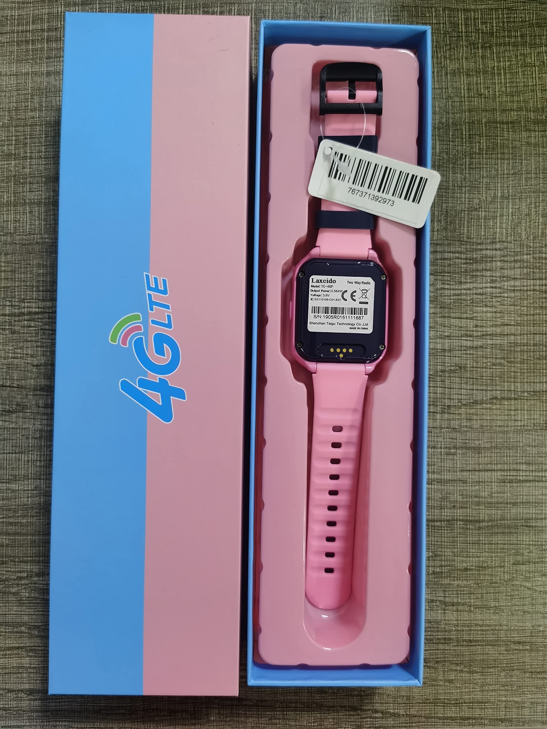 4G GPS Kids Smart Watch - Waterproof Touch Screen Smartwatch with GPS Tracker, Video Call, Camera, SOS Alarm & Pedometer - Real-Time Location Tracking for Boys & Girls - Perfect Gift for Birthday & Outdoor Activities (Pink)
