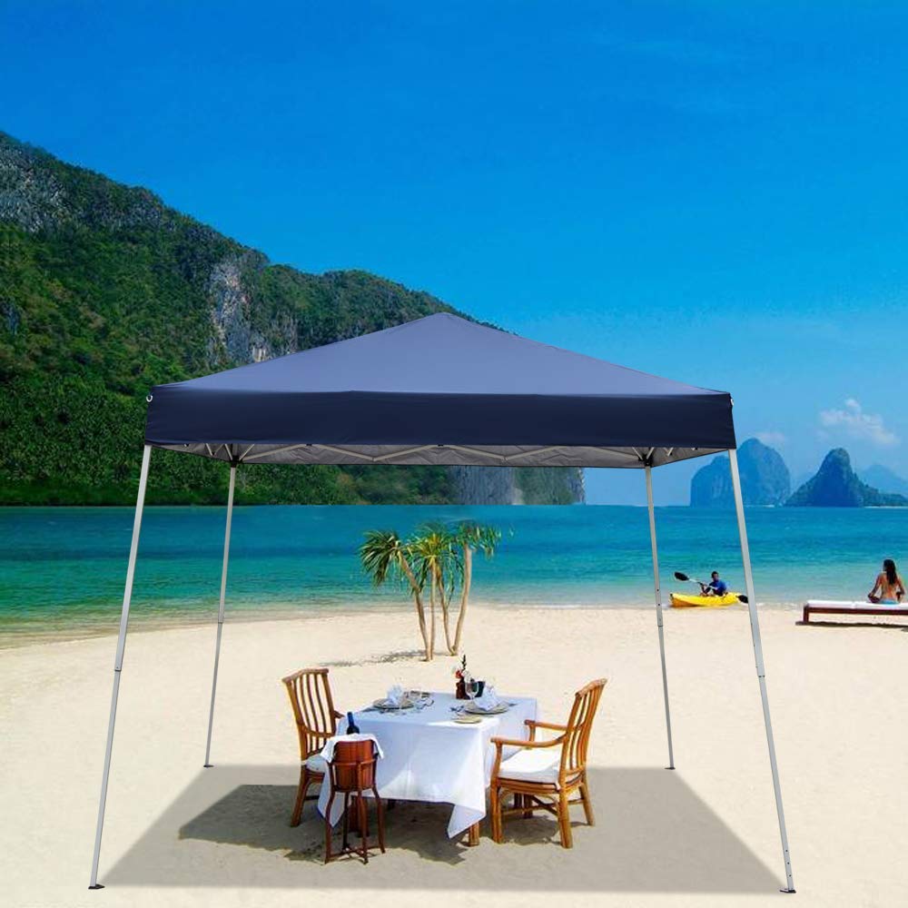10' x 10' Pop Up Canopy Tent - Portable Instant Folding Gazebo with Carrying Bag for Outdoor Parties, Beach, Camping & Backyard Events | UV Protection Sun Shelter for Picnics, BBQ & Tailgating