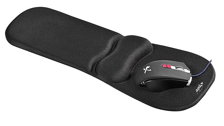 Ergonomic Spire Padded Wrist Rest & Mouse Pad SP MP04 - Comfortable Support for Computer Work, Gaming, and Office Use