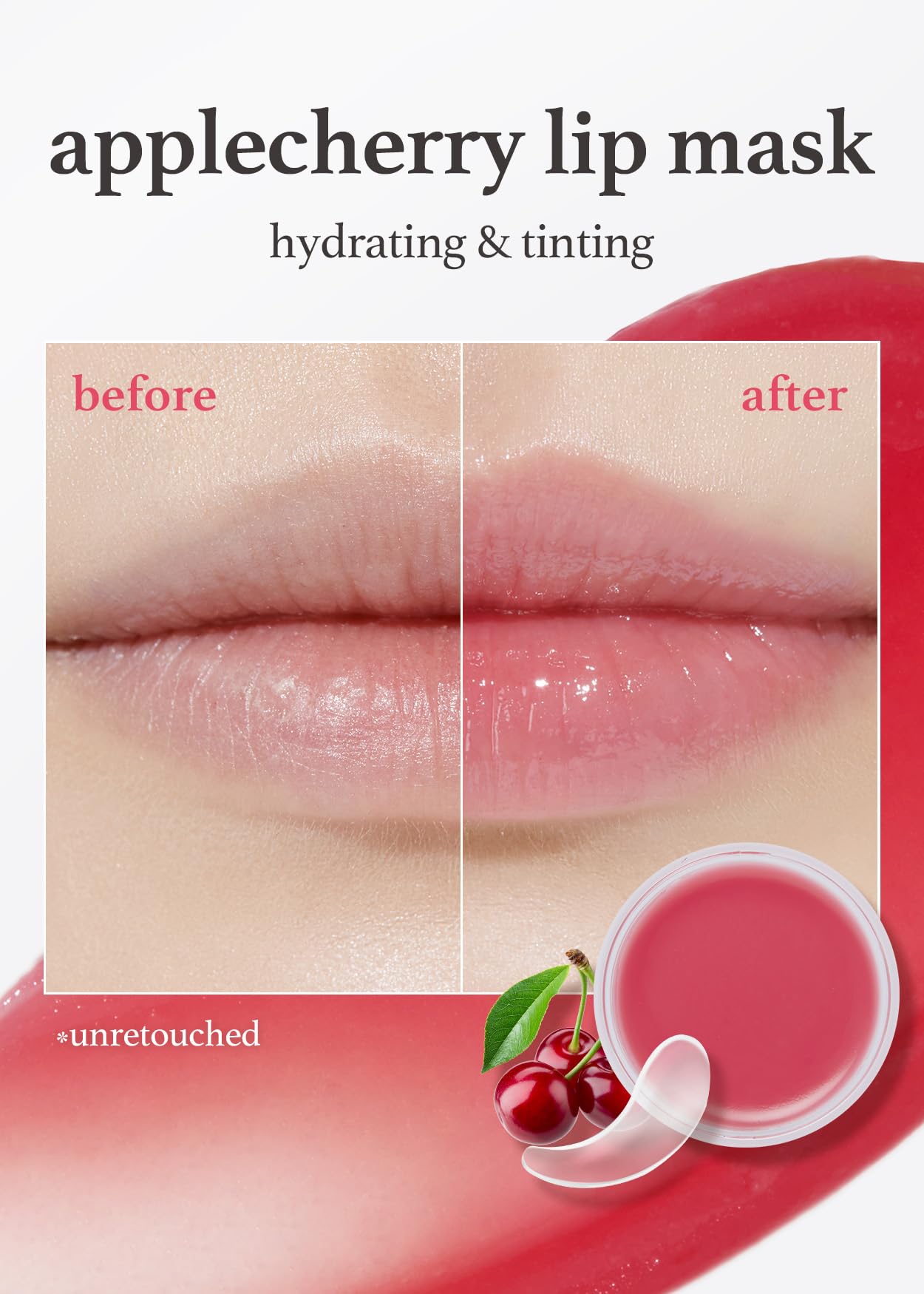 NOONI Korean Vegan Lip Oil - Apple Black Tea Flavor, 0.12 Fl. Oz + Korean Lip Butter Melting Balm - Apple Cherry Flavor, Hydrating Lip Mask Bundle for Dry Lips | Perfect for Winter Care, Daily Moisturizing & Overnight Lip Treatment