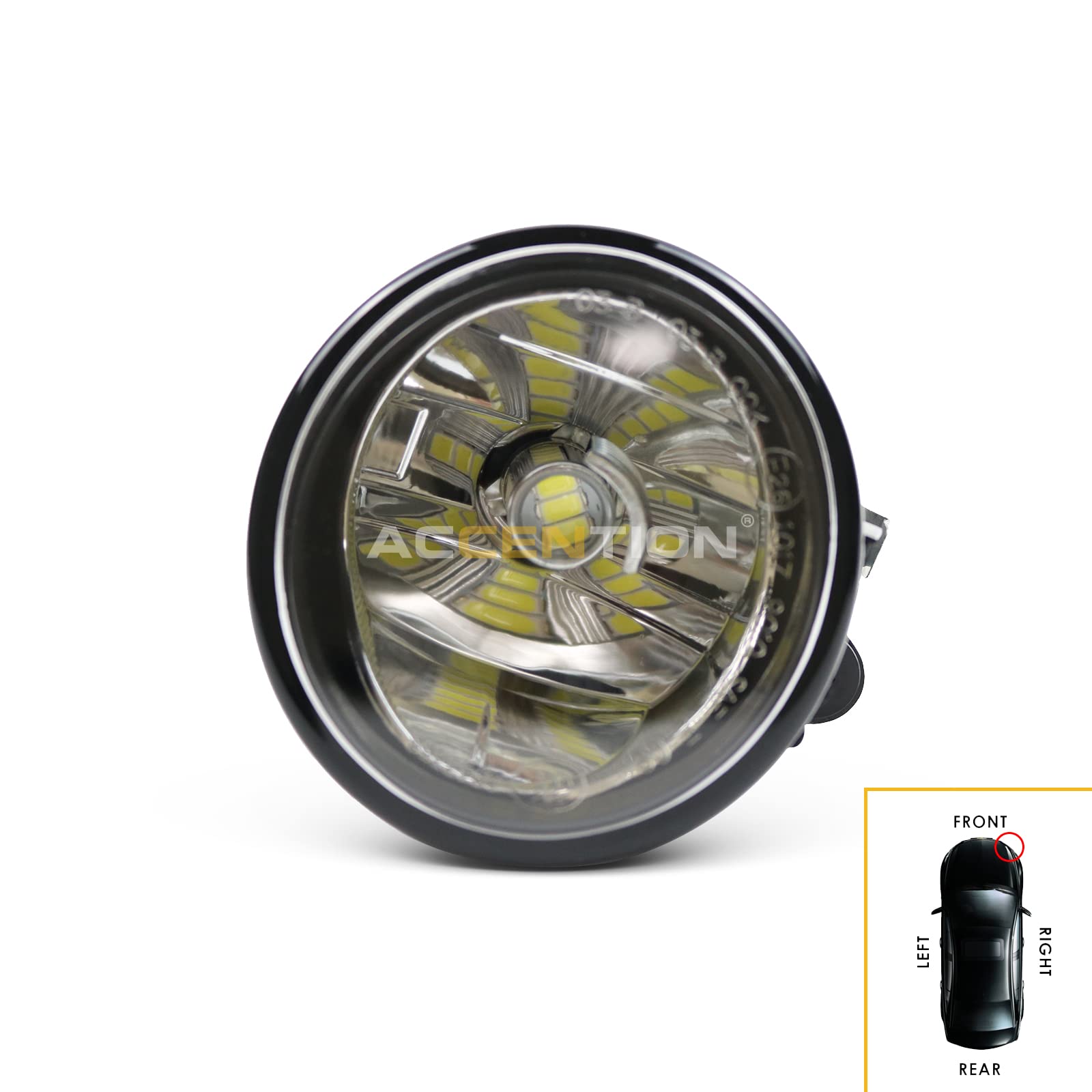 2Pcs LED Fog Lights for BMW X6 E71 E72 (2012-2015) - Bright White Front Fog Lamp Bulbs for Enhanced Visibility in Rain & Foggy Conditions
