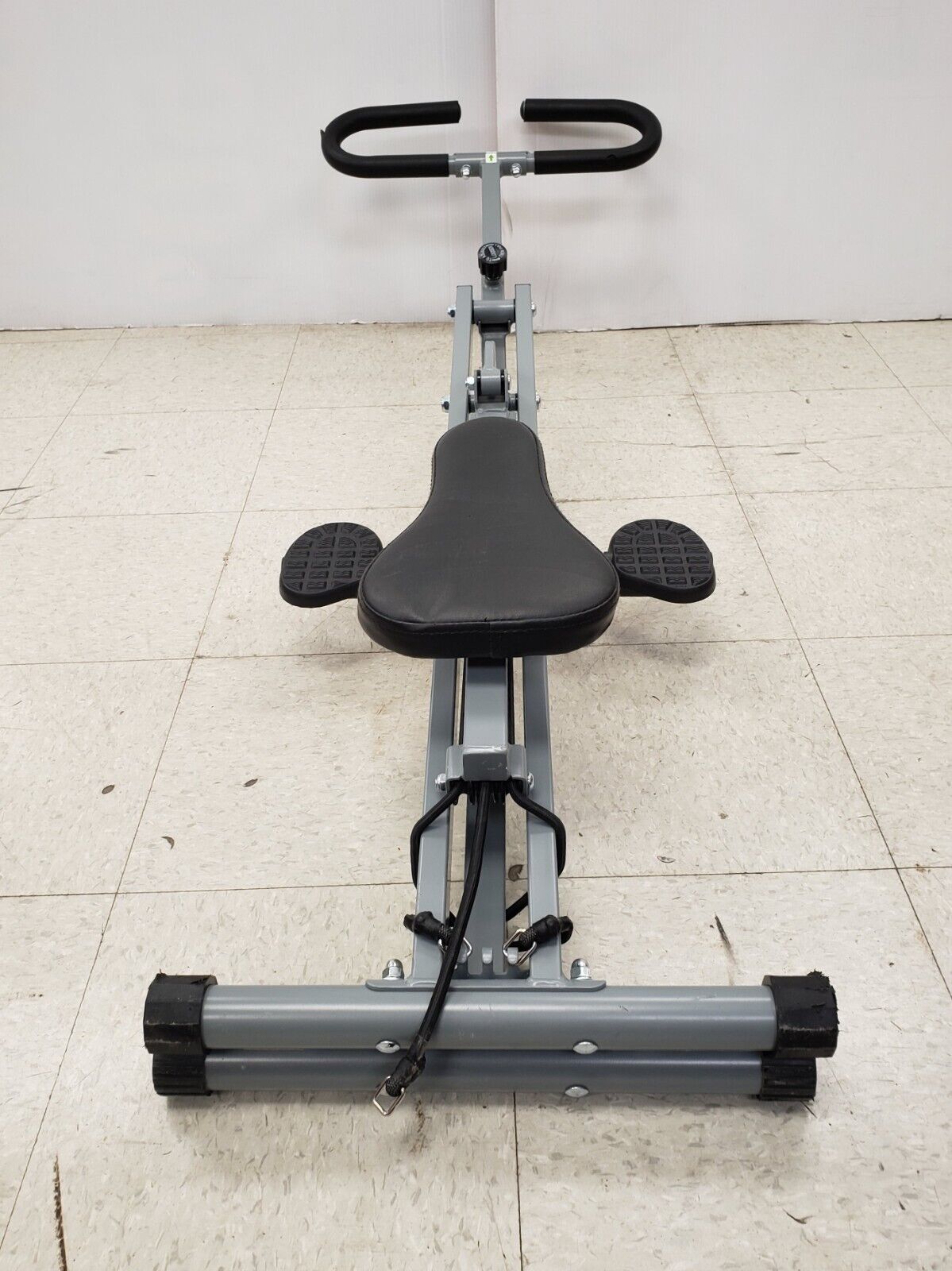 Row & Ride 077S Rowing Machine for Home Gym - Foldable Indoor Rower with Smooth Glide Resistance for Full Body Workout, Cardio Training & Weight Loss