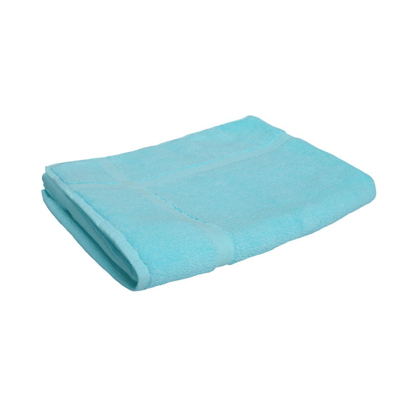 Premium 100% Cotton Turquoise Bath Towels & Matching Bath Mat Set - Soft, Absorbent & Quick-Drying for Spa, Beach & Luxury Bathroom Decor