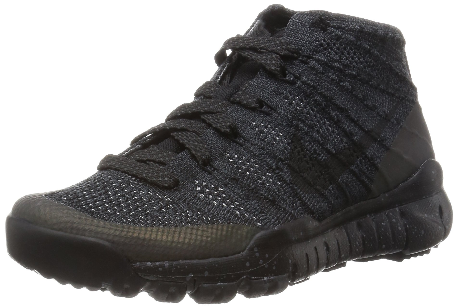 Nike Women's WMNS Flyknit Trainer Chukka FSB Sneakers - Black/Black-Anthracite - Size 7 US - Lightweight Running Shoes for Gym & Casual Wear