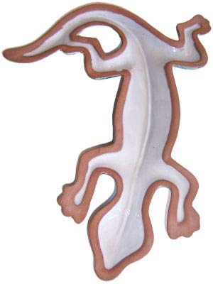 Sunface Garden Ceramic Lizard Statue - Handmade Outdoor Decor for Patio, Yard & Garden - Unique Reptile Sculpture for Home & Landscape Decoration