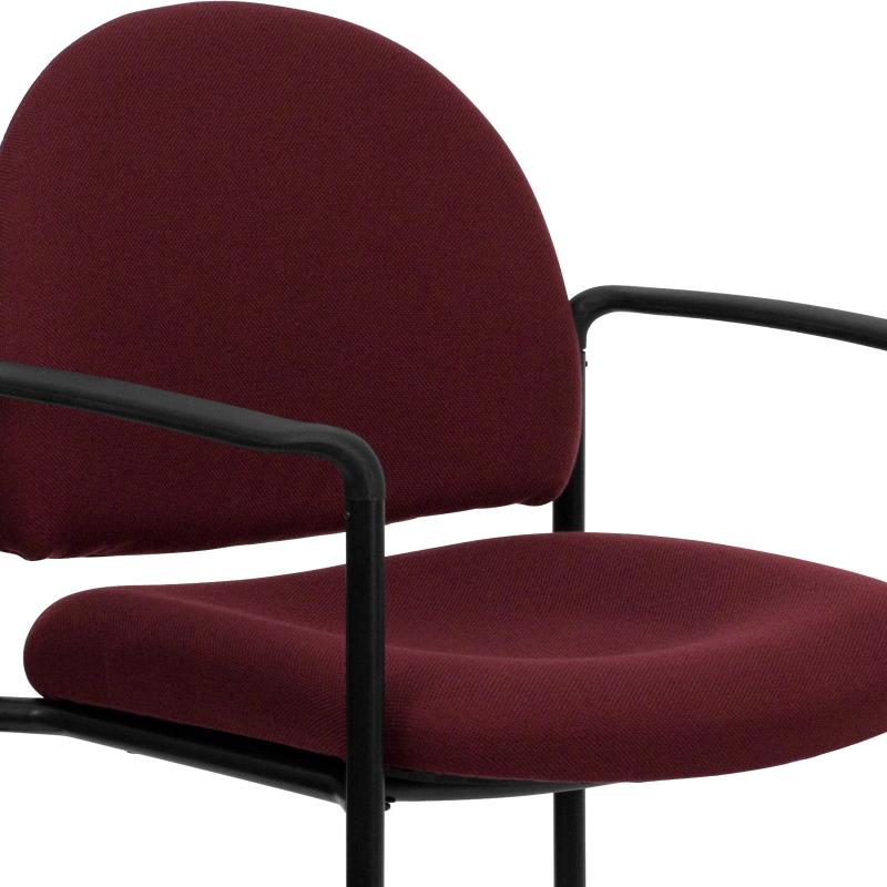 FLASH Tiffany Comfort Gray Fabric Stackable Steel Side Reception Chair with Arms - Modern Office Seating for Waiting Rooms, Lobbies & Conference Areas