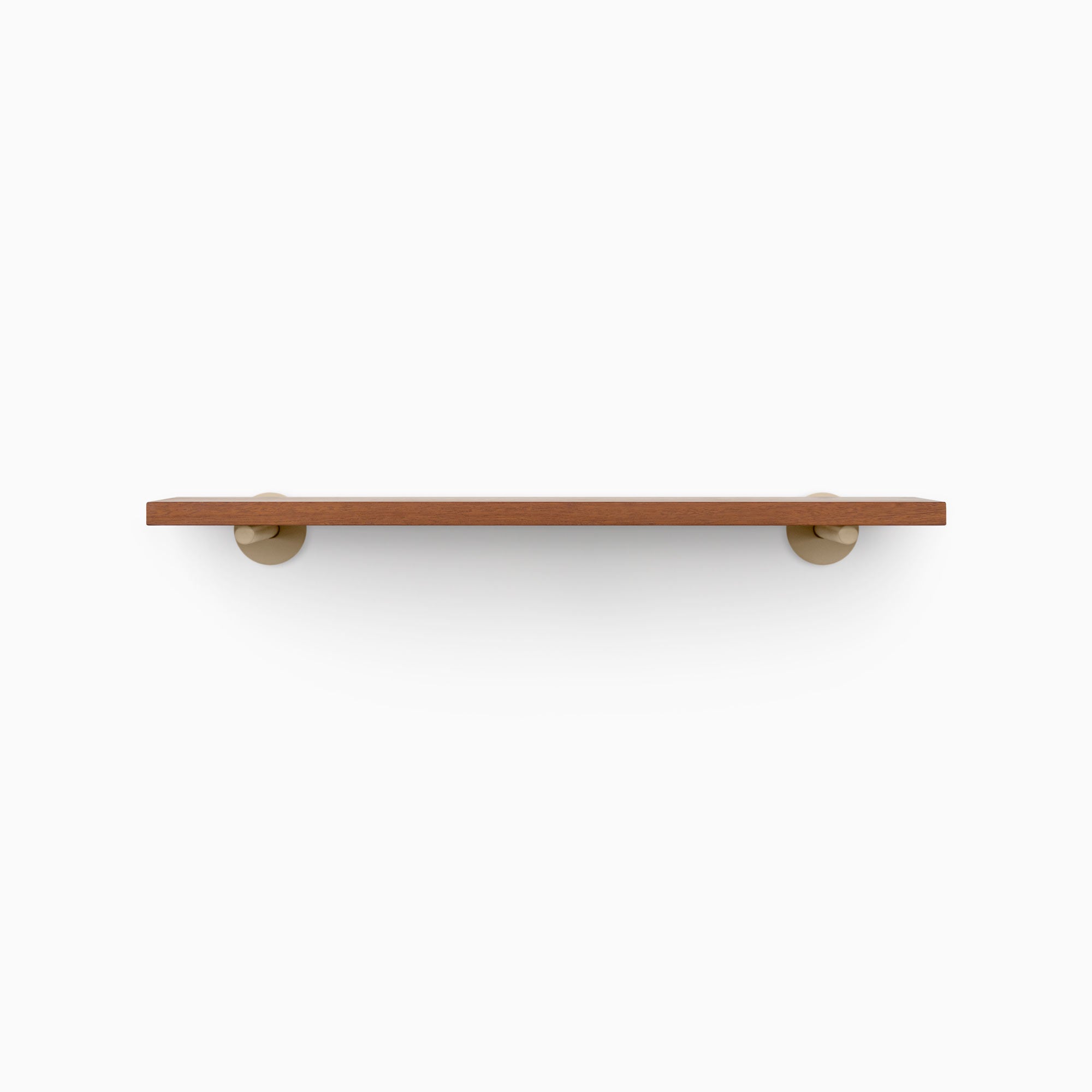 Stylish Roderick Mahogany Wood Wall Shelf - Handcrafted Floating Shelf for Living Room, Bedroom, Bathroom & Office Decor
