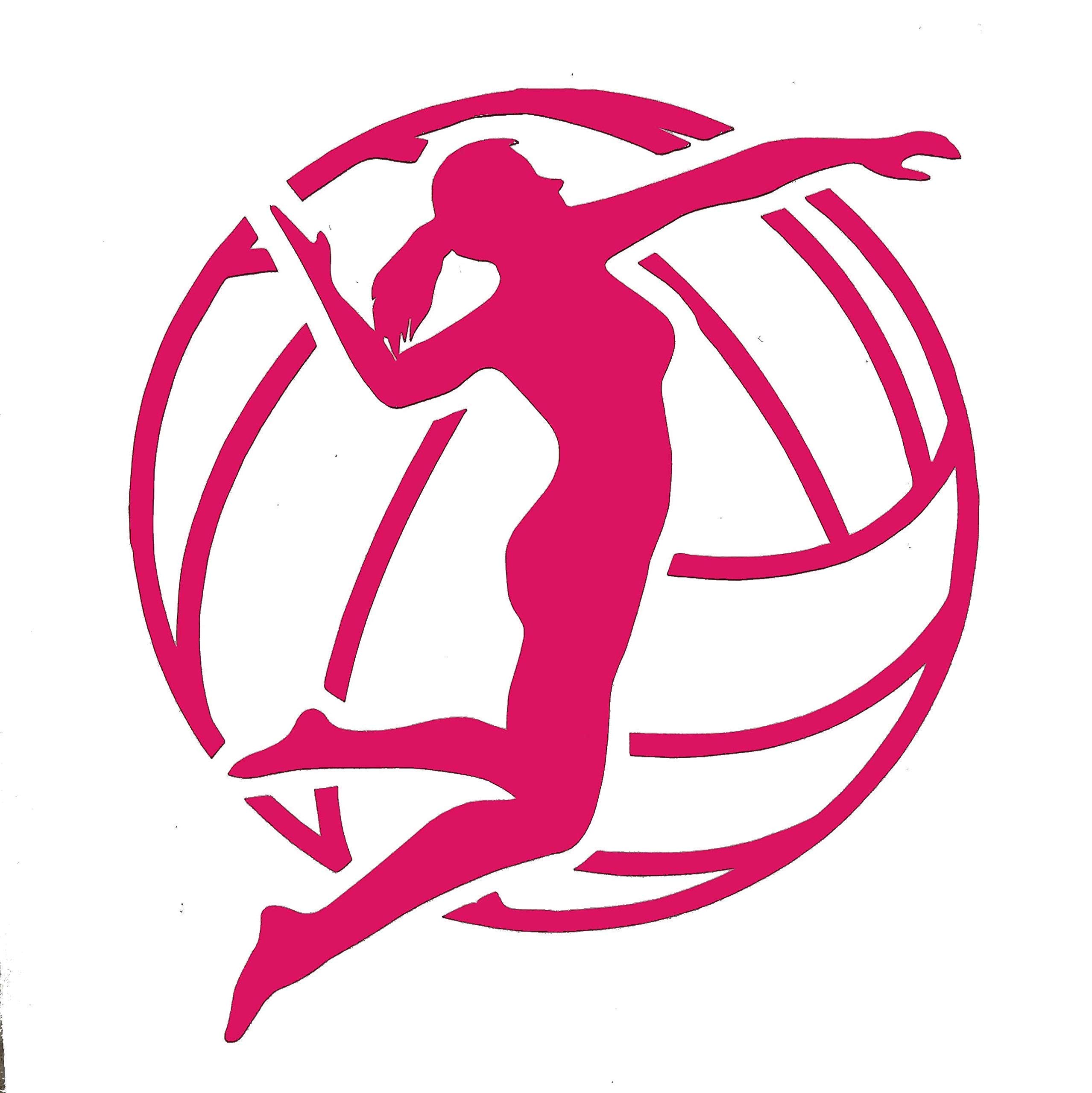 Custom Volleyball Spike Vinyl Decal - Sports Bumper Sticker for Tumblers, Laptops, Car Windows - Volleyball Coach Team Decal for Water Bottles, Notebooks, and Gym Bags