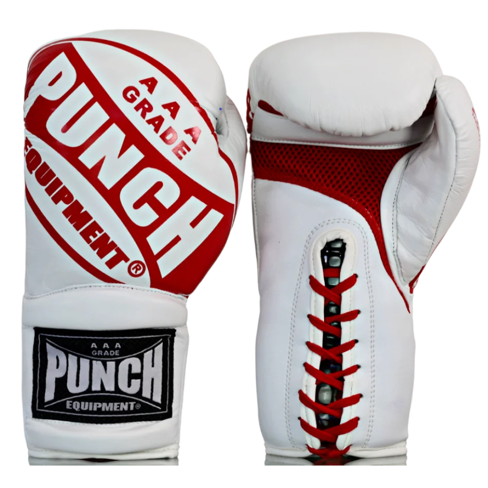 Premium Boxing Gloves for Training & Competition - Trophy Getters® Lace-Up Style - Perfect for Boxing Gyms, Home Workouts & Professional Matches