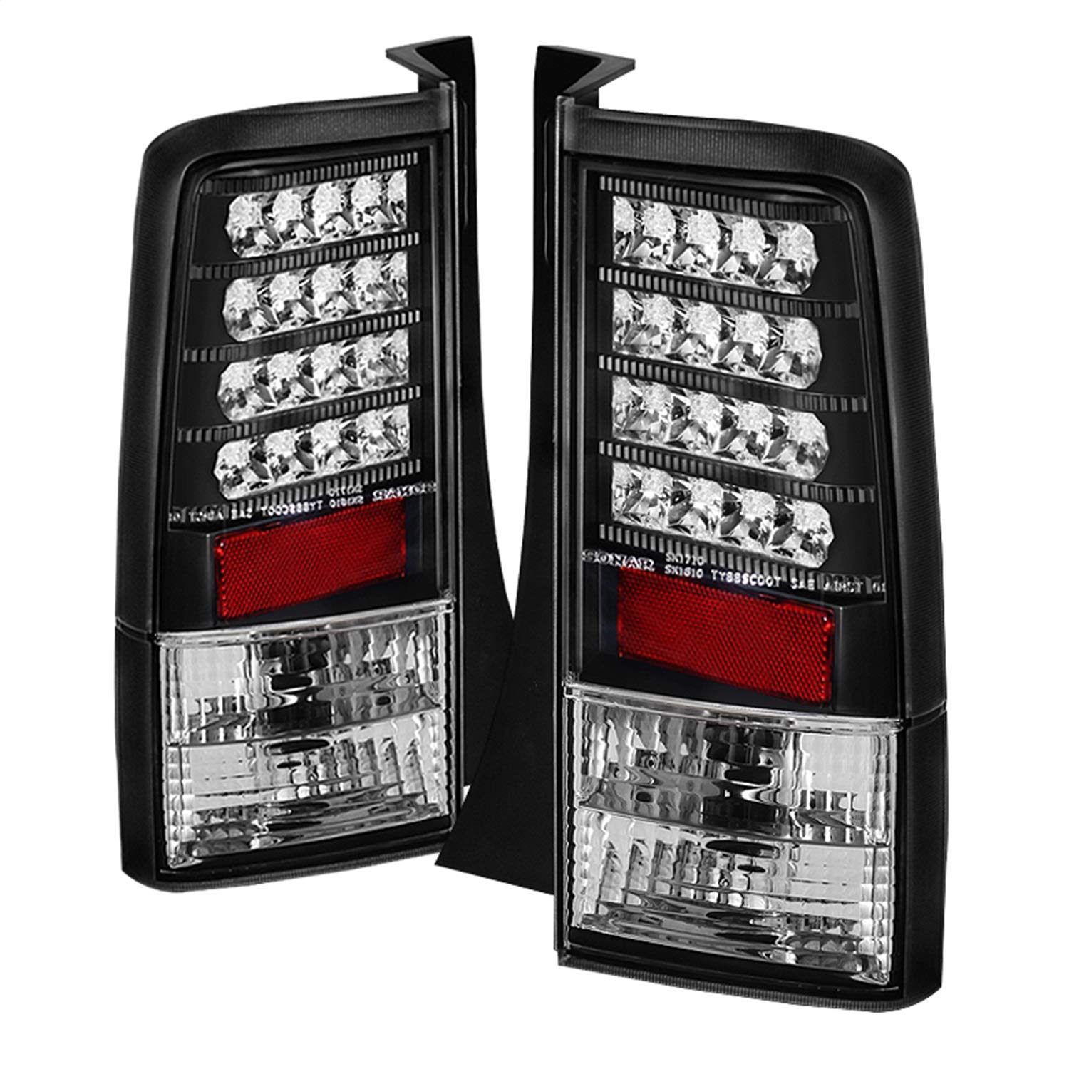 Spyder Auto 5042743 LED Tail Lights Black/Clear - High-Performance Brake Lights for Trucks & SUVs