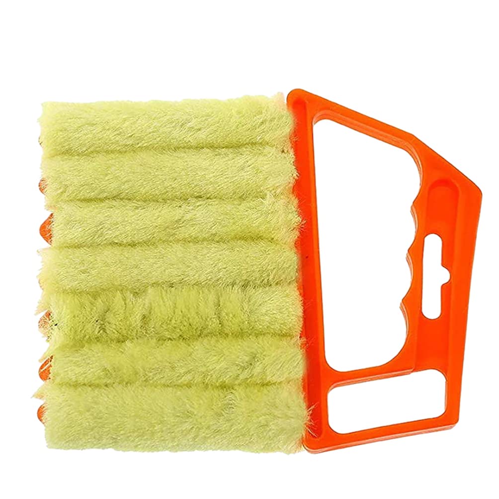 Washable Venetian Blind Cleaner Brush - Removable Dusting Tool for Window Shutters, Air Conditioners & Kitchen Cleaning (7-Slat Handheld Design) - Perfect for Home, Office & RV Maintenance