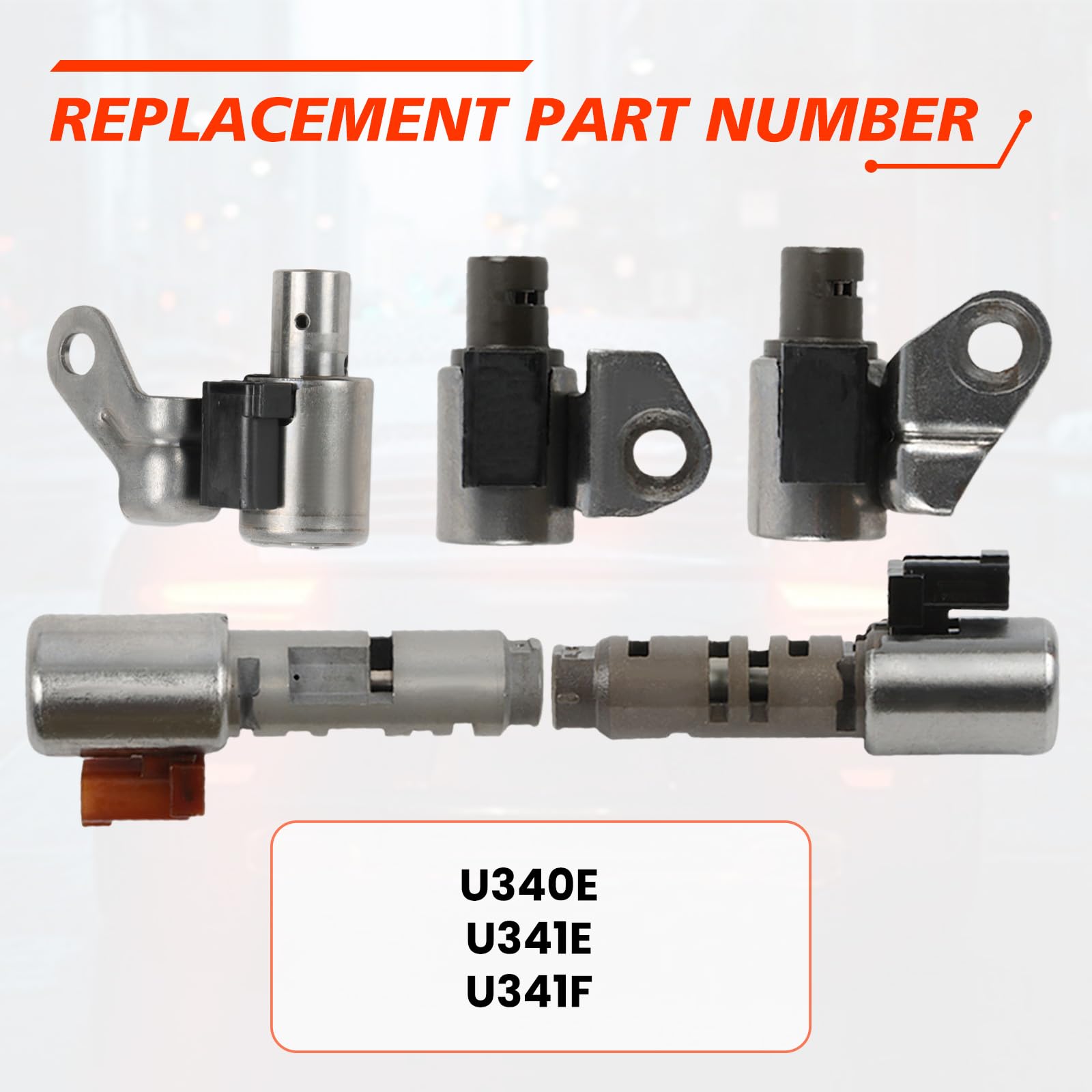 5PCS U340E CTV Transmission Solenoid Kit - Compatible with Toyota Corolla 2009-2015, Echo, Celica, Scion Yaris xB 1.5L 1.8L 2000-2015 - Replacement for U341E U341F - Perfect for Transmission Repair & Maintenance