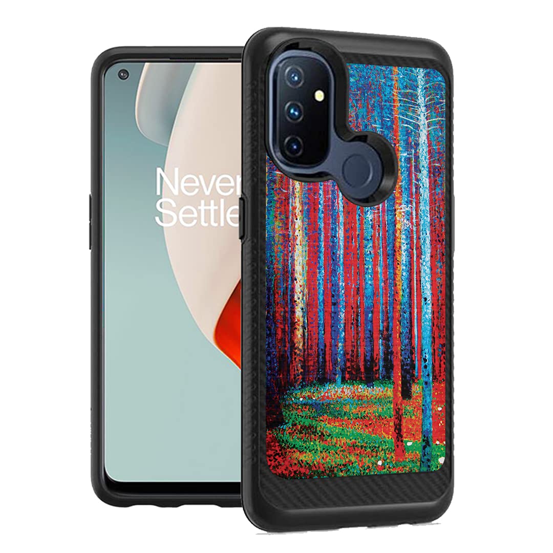 OnePlus Nord N100 Case - Cute Shockproof Carbon Design for Men & Women | Travel & Daily Use
