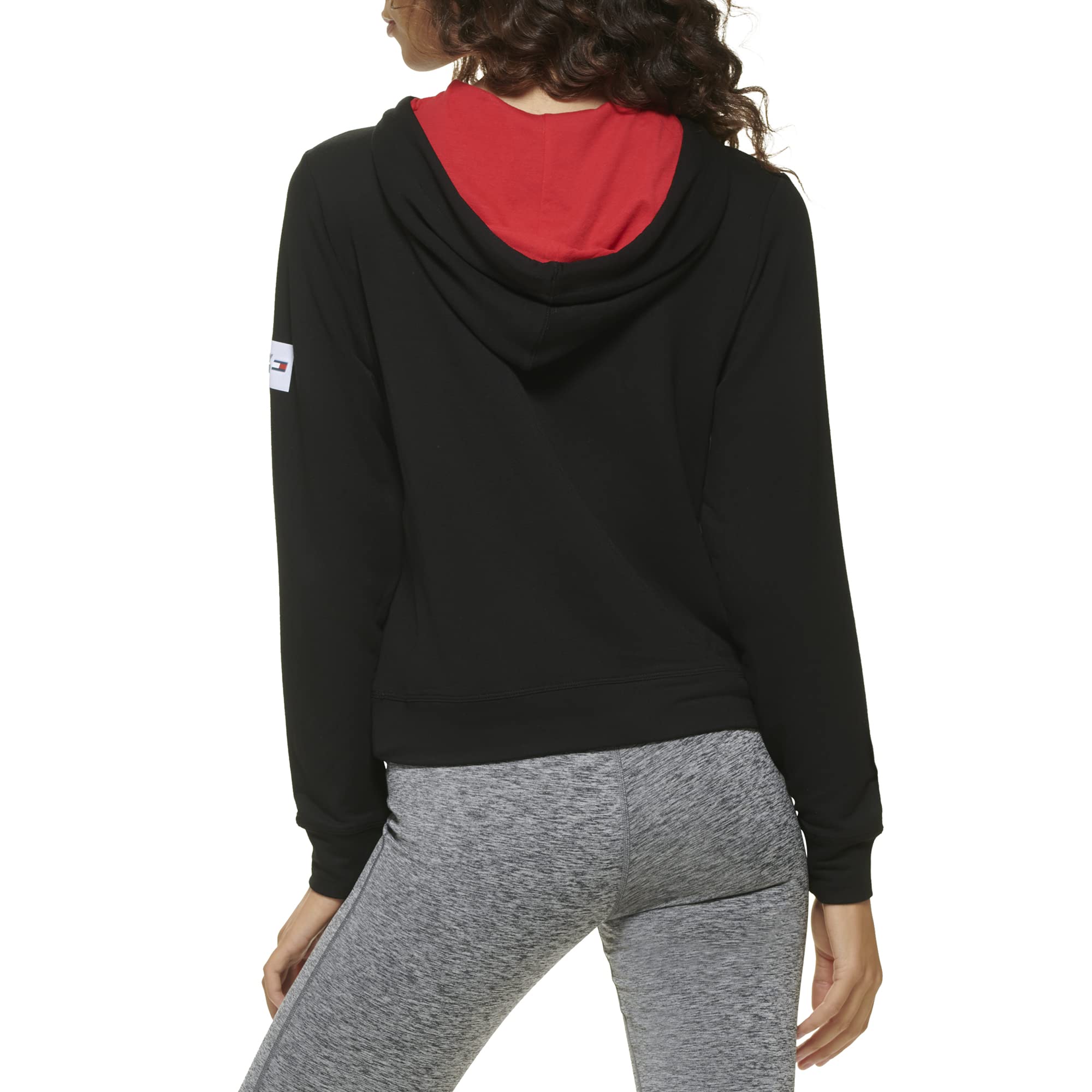 Tommy Hilfiger Women's Long Sleeve Workout Hoodie - Lightweight Fleece Pullover for Yoga, Running & Gym - Comfortable Athletic Sweatshirt for Women's Fitness & Casual Wear