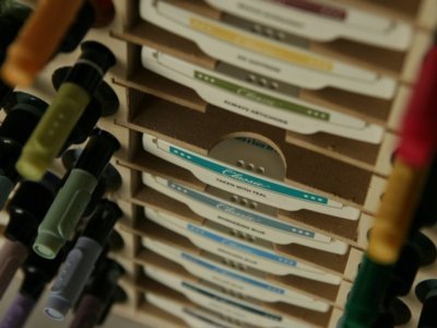 Stamp-n-Storage 36 Ink Pad, Marker & Refill Bottle Organizer - Perfect for Craft Rooms, Scrapbooking & DIY Projects