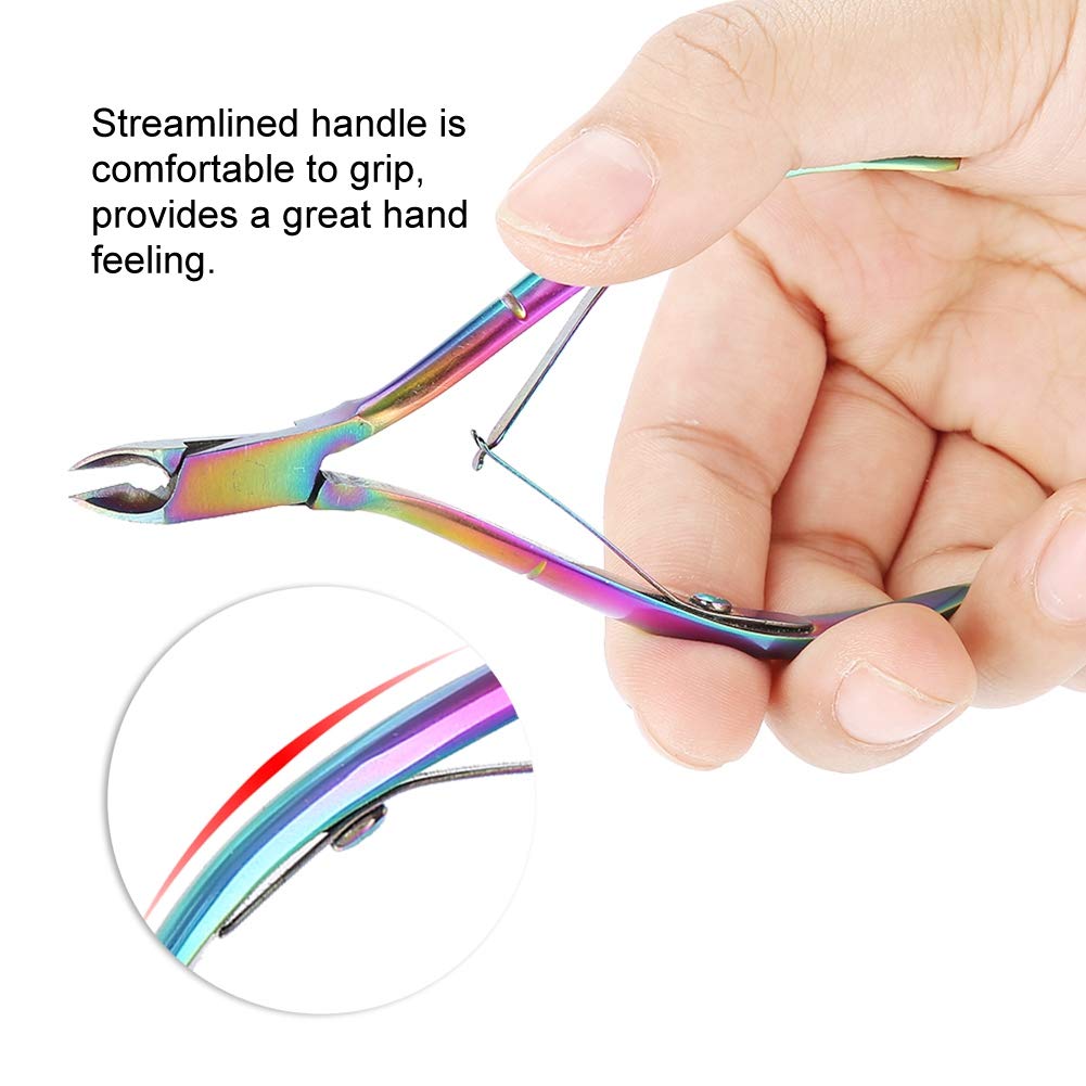 Professional Stainless Steel Cuticle Nipper - Dead Skin Remover & Nail Clipper for Manicure Pedicure - Perfect for Home Salon Nail Care & DIY Nail Art