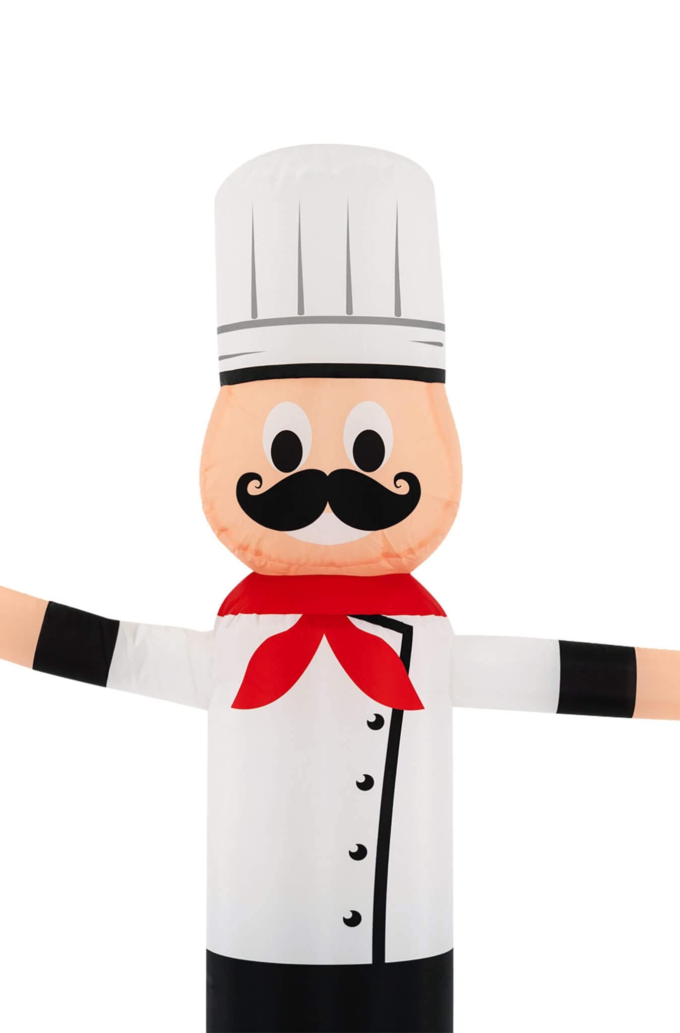 6ft Inflatable Tube Man with Air Dancer Blower - Waving Arm Air Waver for Restaurants & Food Trucks - Outdoor Advertising Sign for Business Promotion & Events