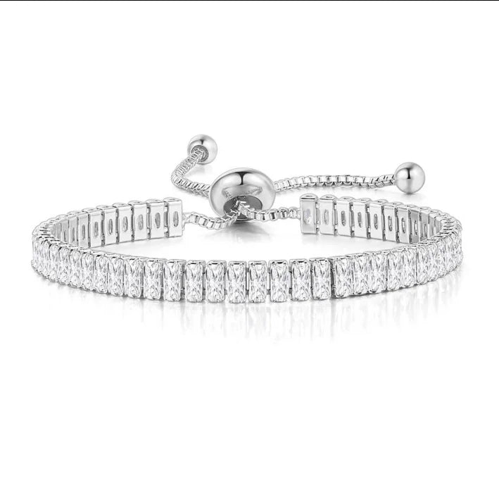 Premium Crystal Tennis Bracelet - Elegant & Sparkling Jewelry for Women | Perfect for Weddings, Parties & Special Occasions