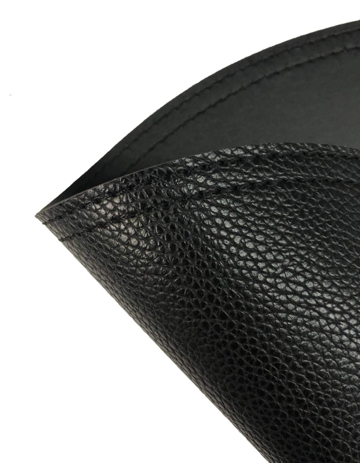 8-Pack Faux Leather Round Placemats and Coasters Set - Waterproof, Stain-Resistant Dining Table Mats for Kitchen, Coffee Table, and Home Decor - Perfect for Everyday Meals, Dinner Parties, and Holiday Gatherings