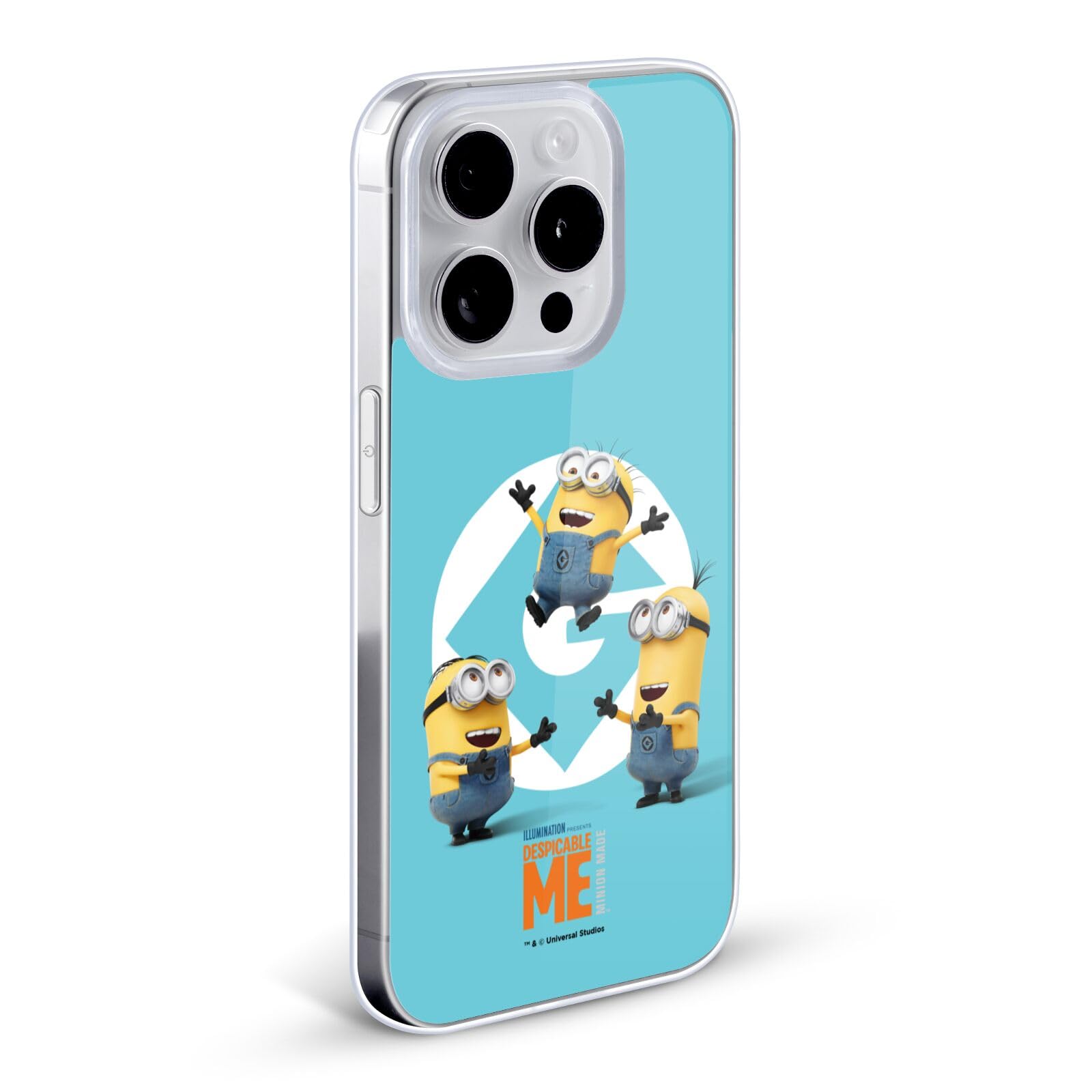 Officially Licensed Despicable Me Minions Soft Gel Case for iPhone 13 Pro Max - Cute & Durable Phone Cover with Gru's Minions Design, Perfect for Fans, Kids & Everyday Protection