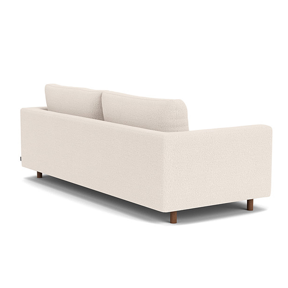 Modern Dylan Boucle 3-Seater Sofa - Soft Chenille Fabric Upholstered Couch for Living Room, Lounge & Office - Comfortable Mid-Century Design with Sturdy Wooden Legs
