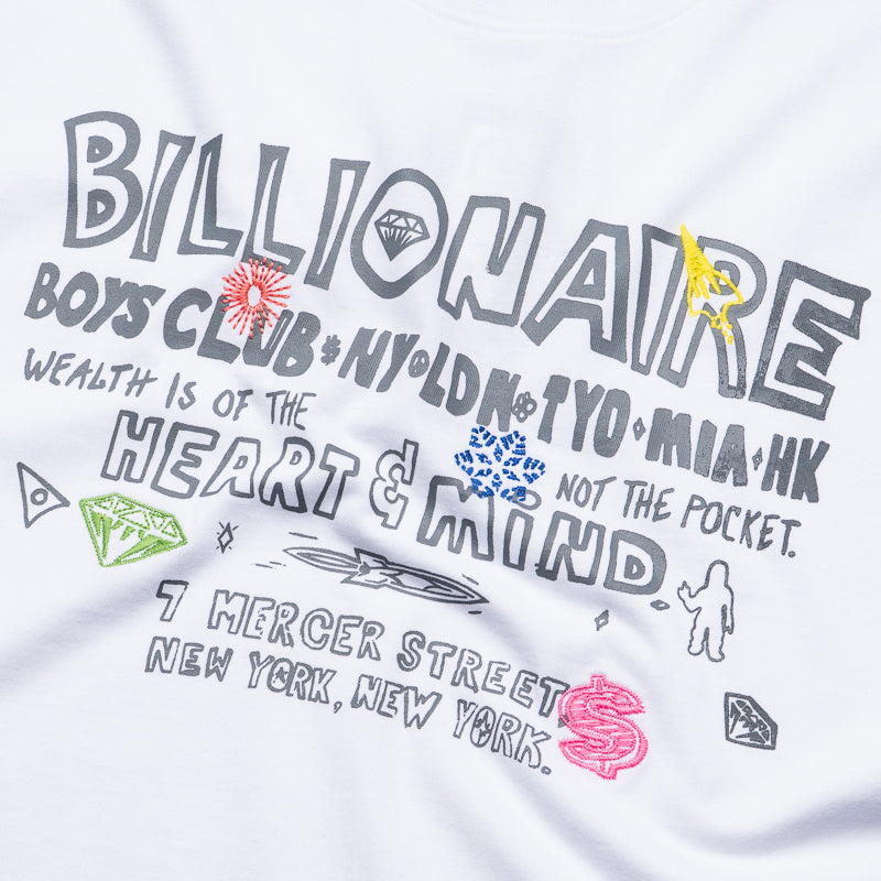 Billionaire Boys Club Satellites Knit Tee - White | Trendy Streetwear T-Shirt for Men | Perfect for Casual Wear, Outings & Urban Fashion