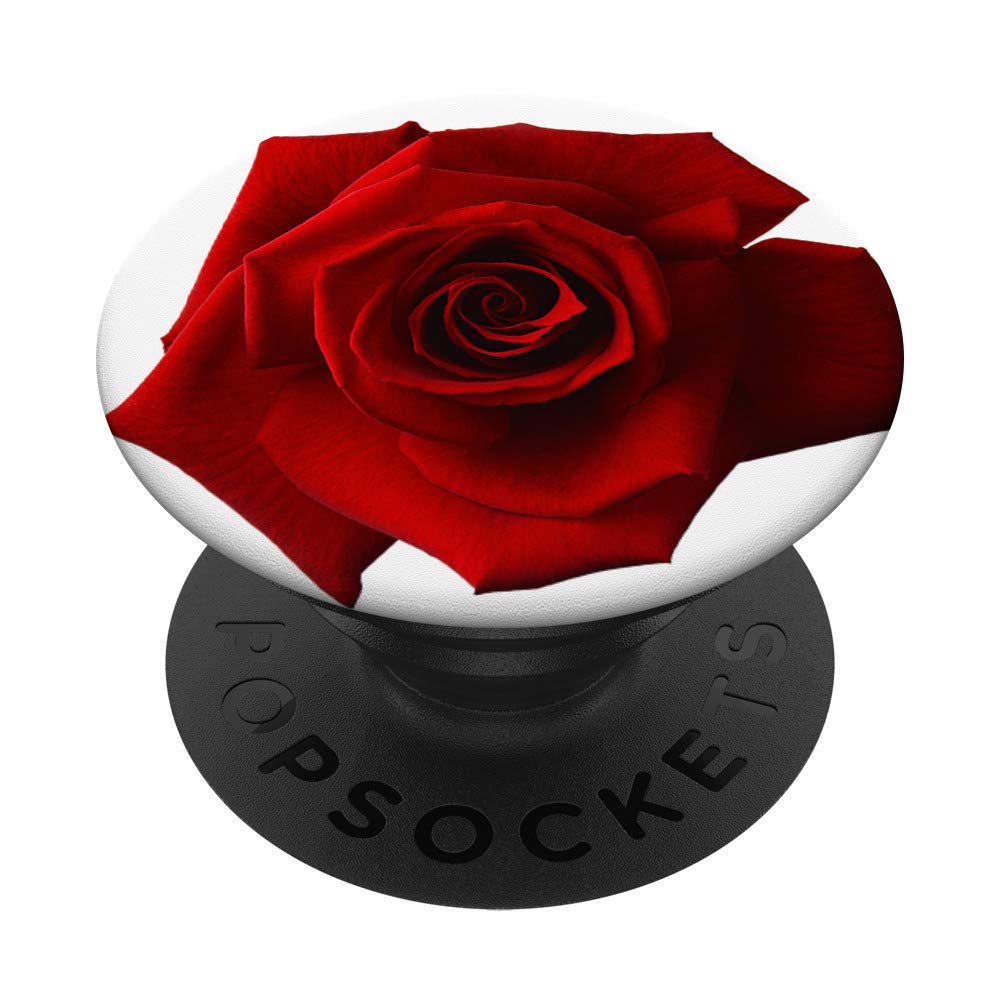 Floral PopSocket Holder - Red Rose Design for Phones & Tablets | Secure Grip for Daily Use