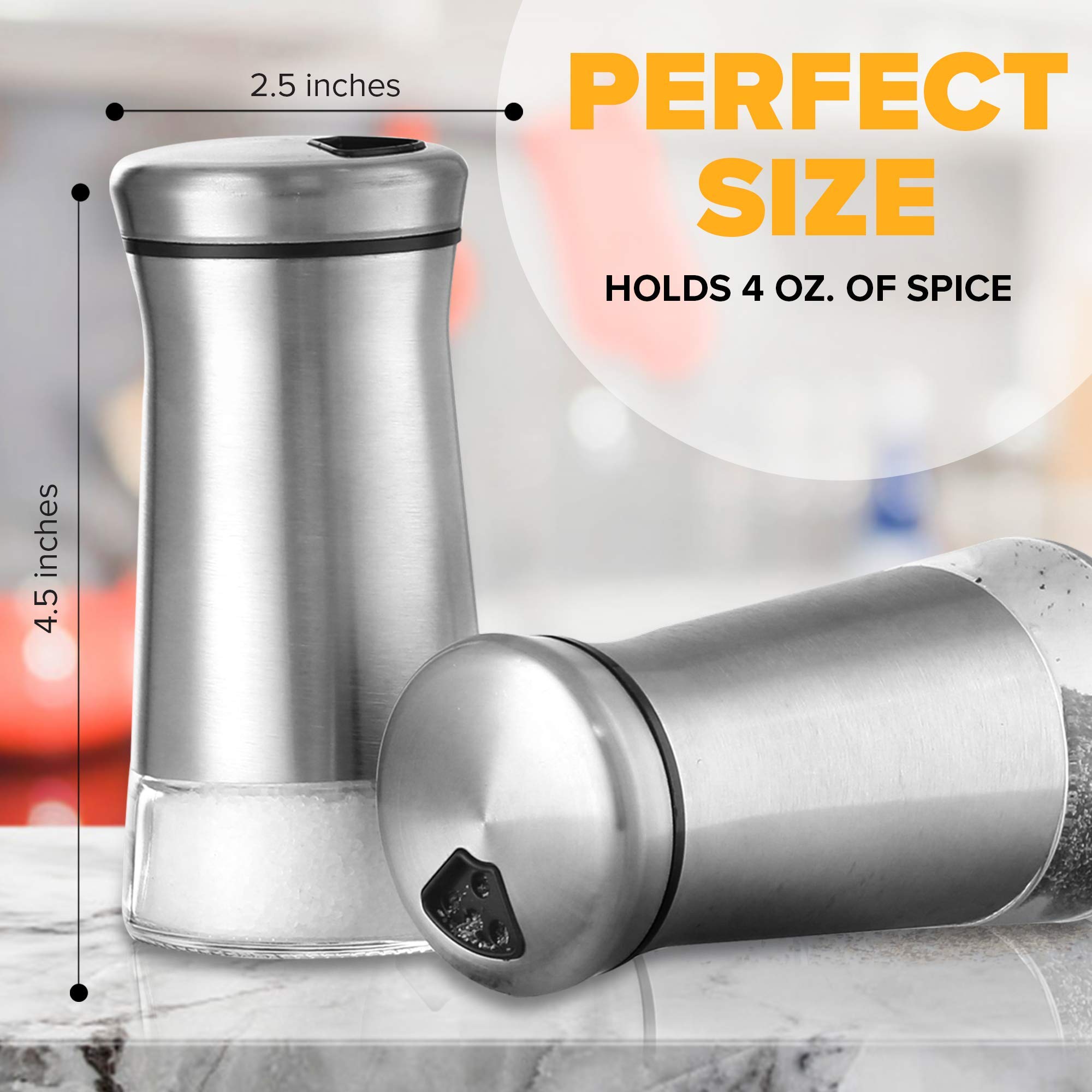 Elegant Salt and Pepper Shaker Set with Butter Dish - Premium Ceramic Kitchen Accessories for Dining Table, Restaurant, and Home Decor
