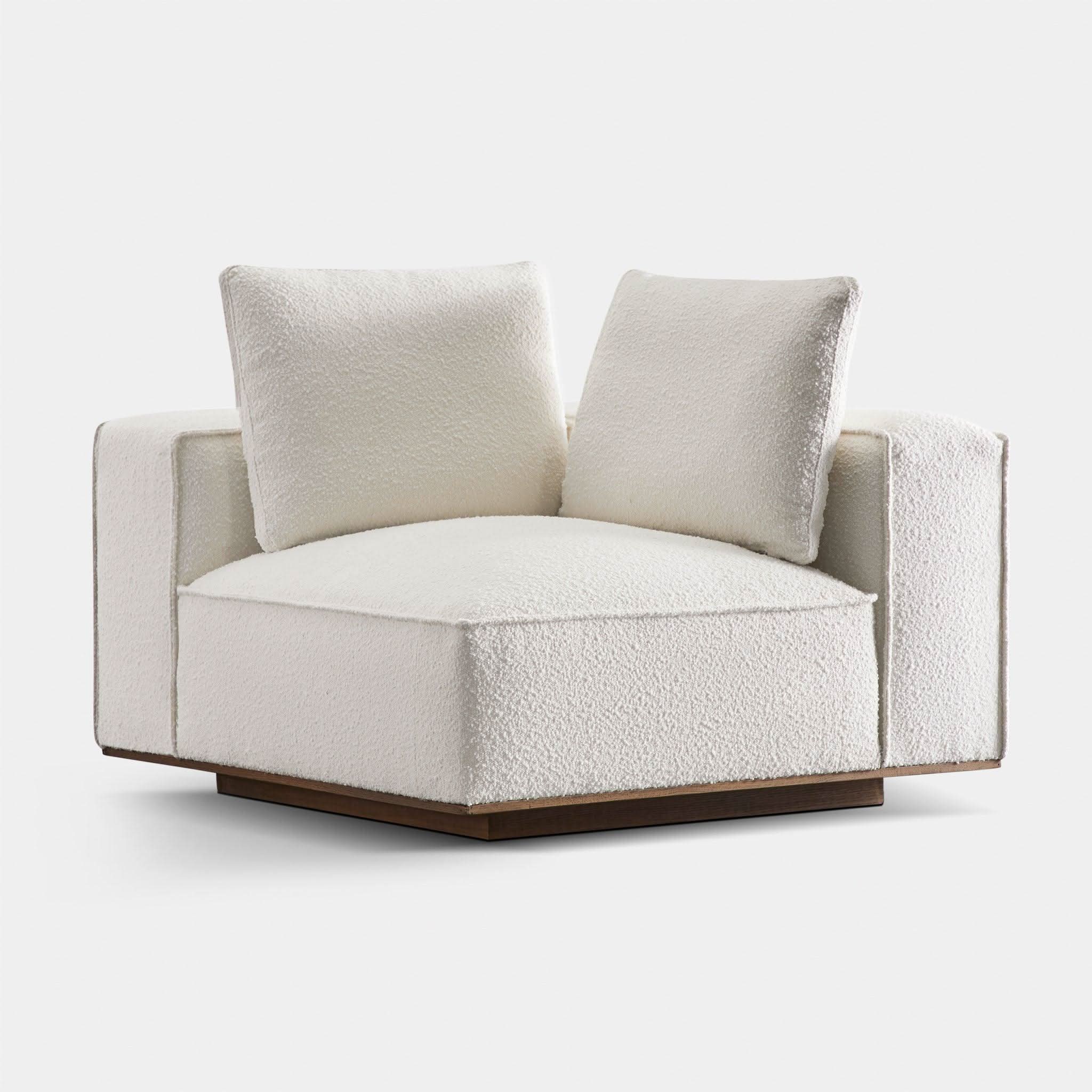 Stylish Santorini Corner Right Sectional Sofa - Perfect for Living Room, Lounge & Small Spaces
