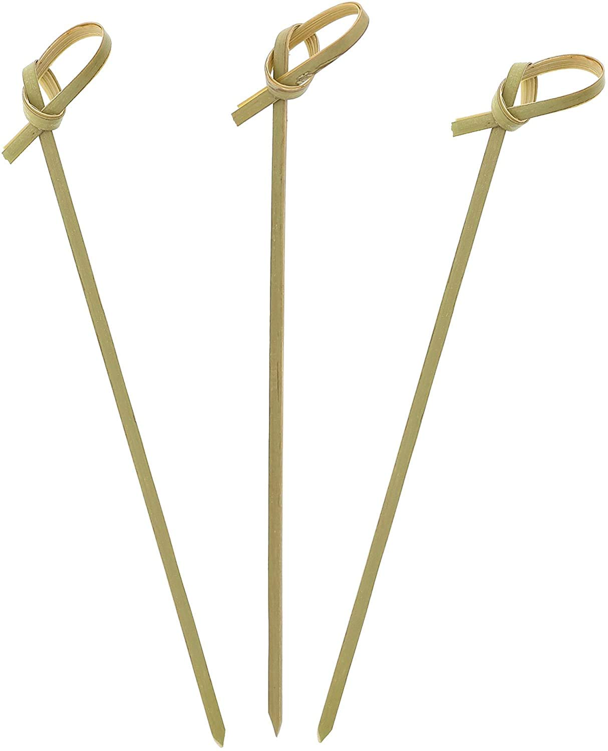 Eco-Friendly Bamboo Wood Cocktail Skewers - 3.5 Inch Biodegradable Appetizer Picks for Parties, Cheese Platters, Hors D'oeuvres & Snacks (300 Count) - Perfect for Wedding Receptions, BBQs & Charcuterie Boards