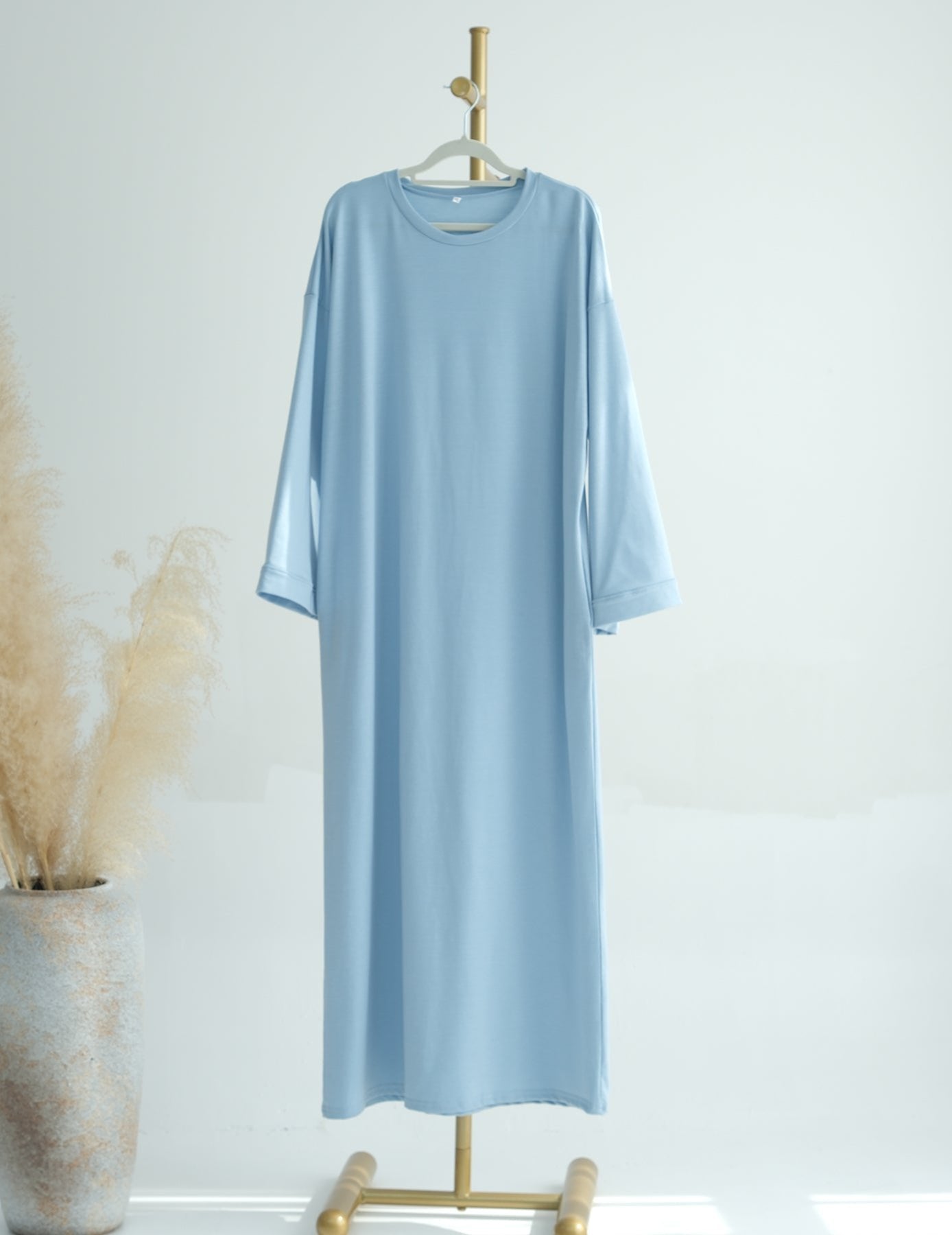 Ava Knit Maxi Dress for Women - Soft & Comfortable Long Flowy Dress in Blue | Perfect for Summer, Beach, Parties & Casual Wear