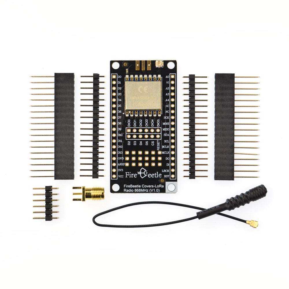 FireBeetle Covers-LoRa Radio 868MHz - Low Power Consumption IoT Microcontroller - Wireless Transmission Module Compatible with Arduino | Perfect for Smart Home, Agriculture Monitoring & Industrial Automation