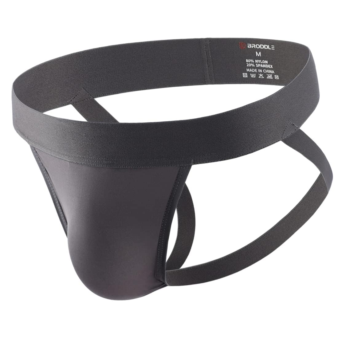 BRODDLE Men's Jockstrap - Stretchy Nylon Pouch Athletic Support Underwear for Workout & Sports Performance | Comfortable Gym, Running & Cycling Support for Active Men