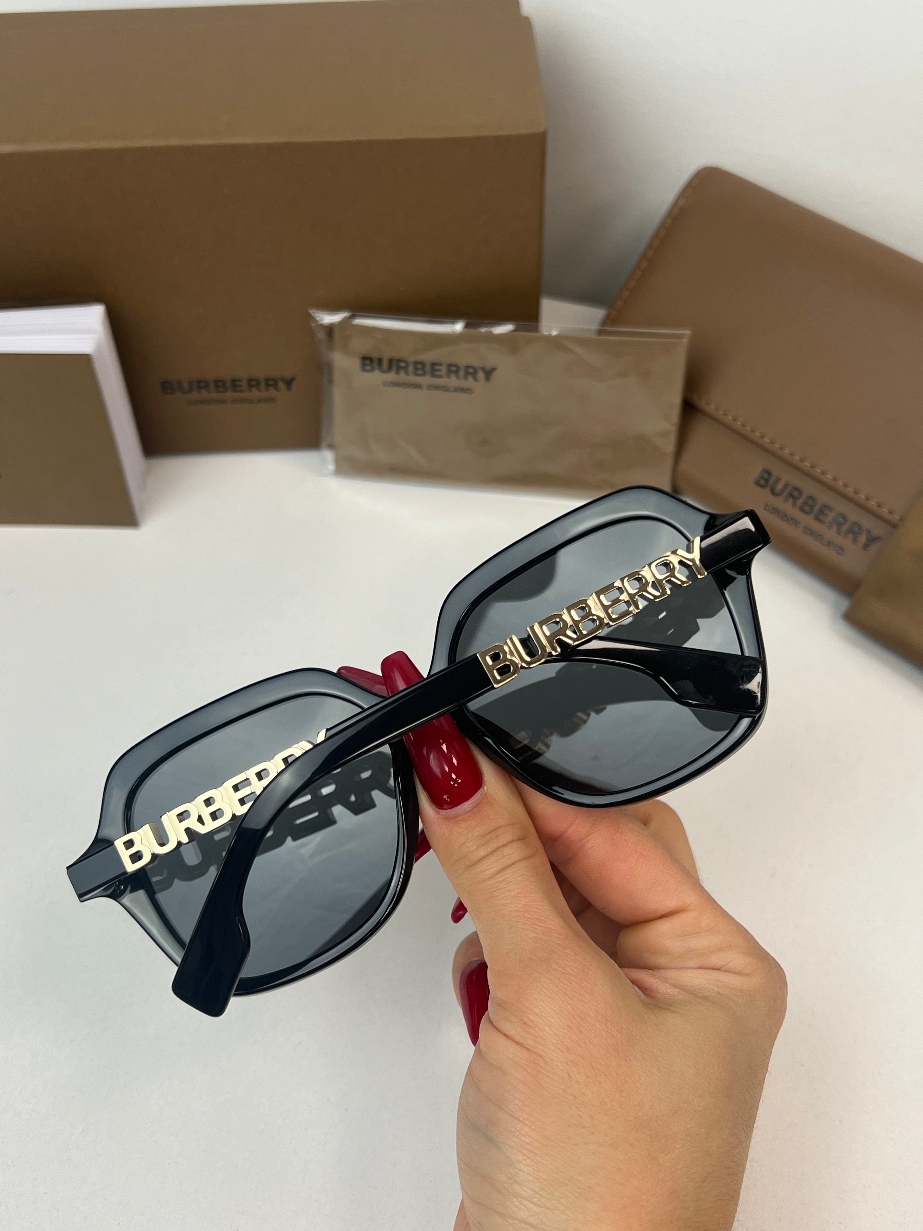 Burberry BE4389 Joni Black Sunglasses for Women – Luxury Designer Shades for Fashion & UV Protection | Perfect for Beach, Driving & Outdoor Activities