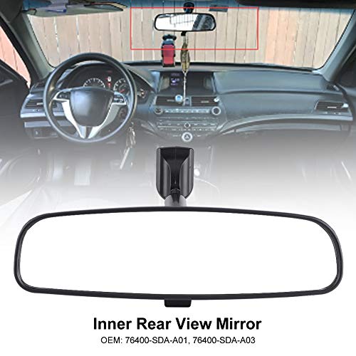 Duokon 76400-SDA-A03 Interior Rear View Mirror Replacement for Honda CR-Z - Wide Angle Anti-Glare Car Accessory for Enhanced Driving Safety & Comfort
