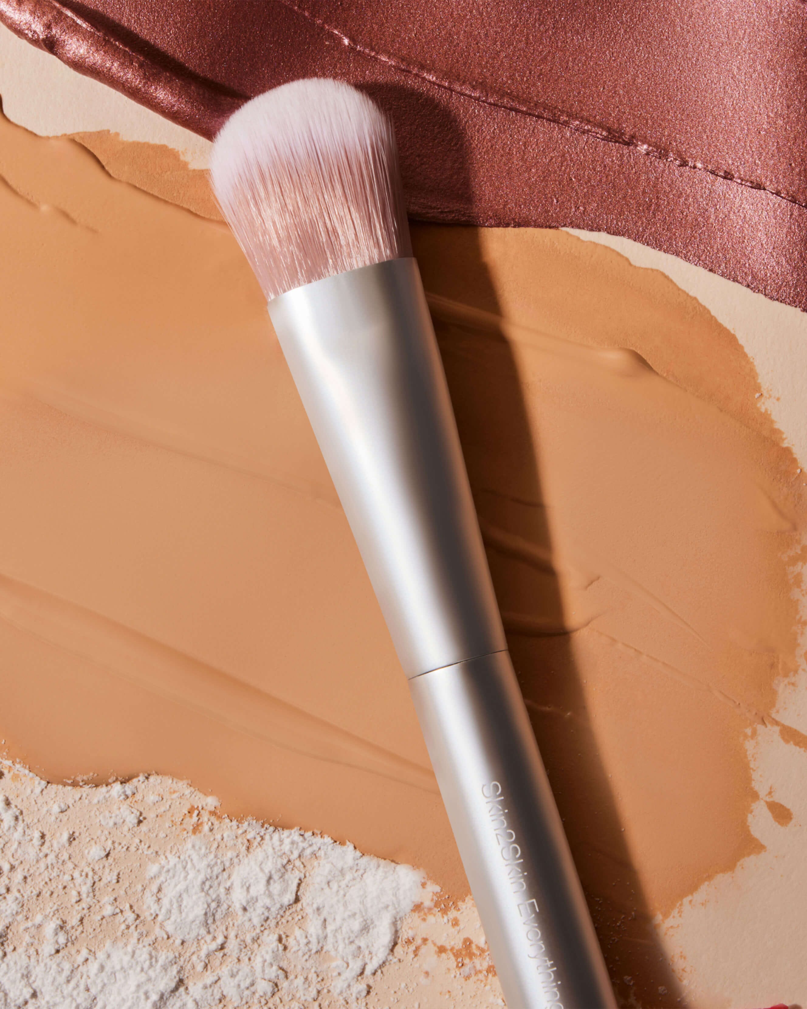 Skin2Skin Everything Brush - Professional Makeup Brush Set for Flawless Foundation, Blending & Contouring | Perfect for Everyday Makeup, Travel & Professional Use