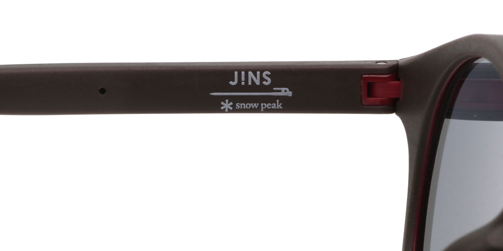 JINS x Snow Peak Rubber Sunglasses 019 - Polarized UV Protection Outdoor Sports Glasses for Hiking, Fishing & Cycling