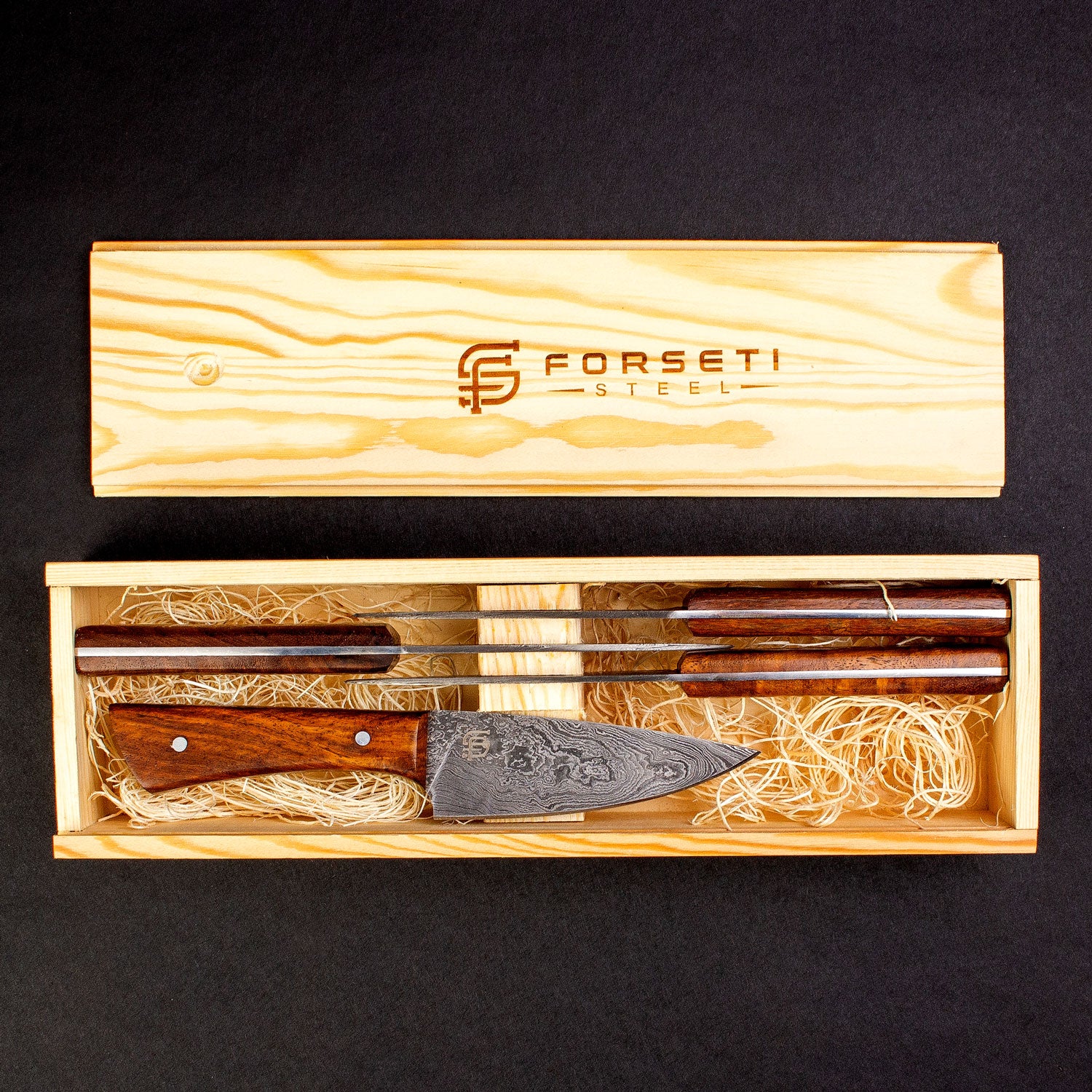 Premium Damascus Steel Steak Knife - Razor Sharp Handcrafted Chef Knife for Steak Lovers - Perfect for BBQ, Grilling, Meat Cutting & Gourmet Cooking
