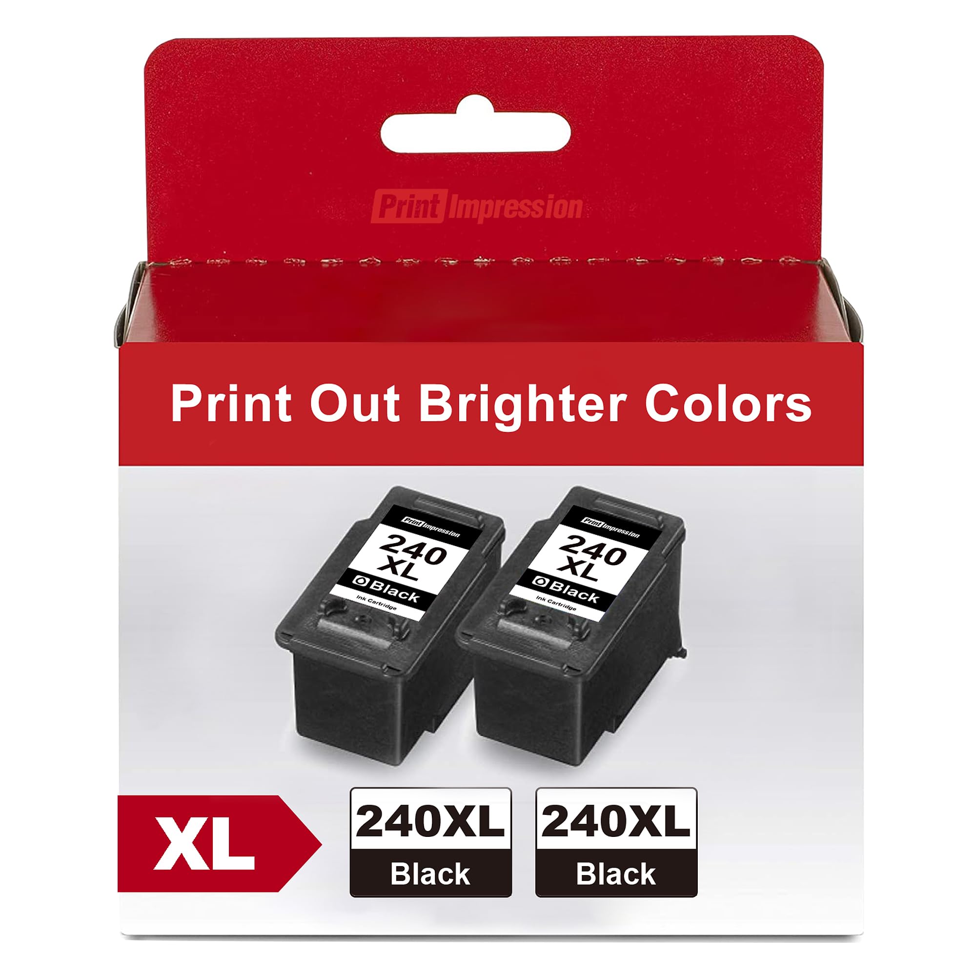 Canon PG-240XL Black Ink Cartridge (2-Pack) - Compatible with PIXMA Printers for Home & Office Use