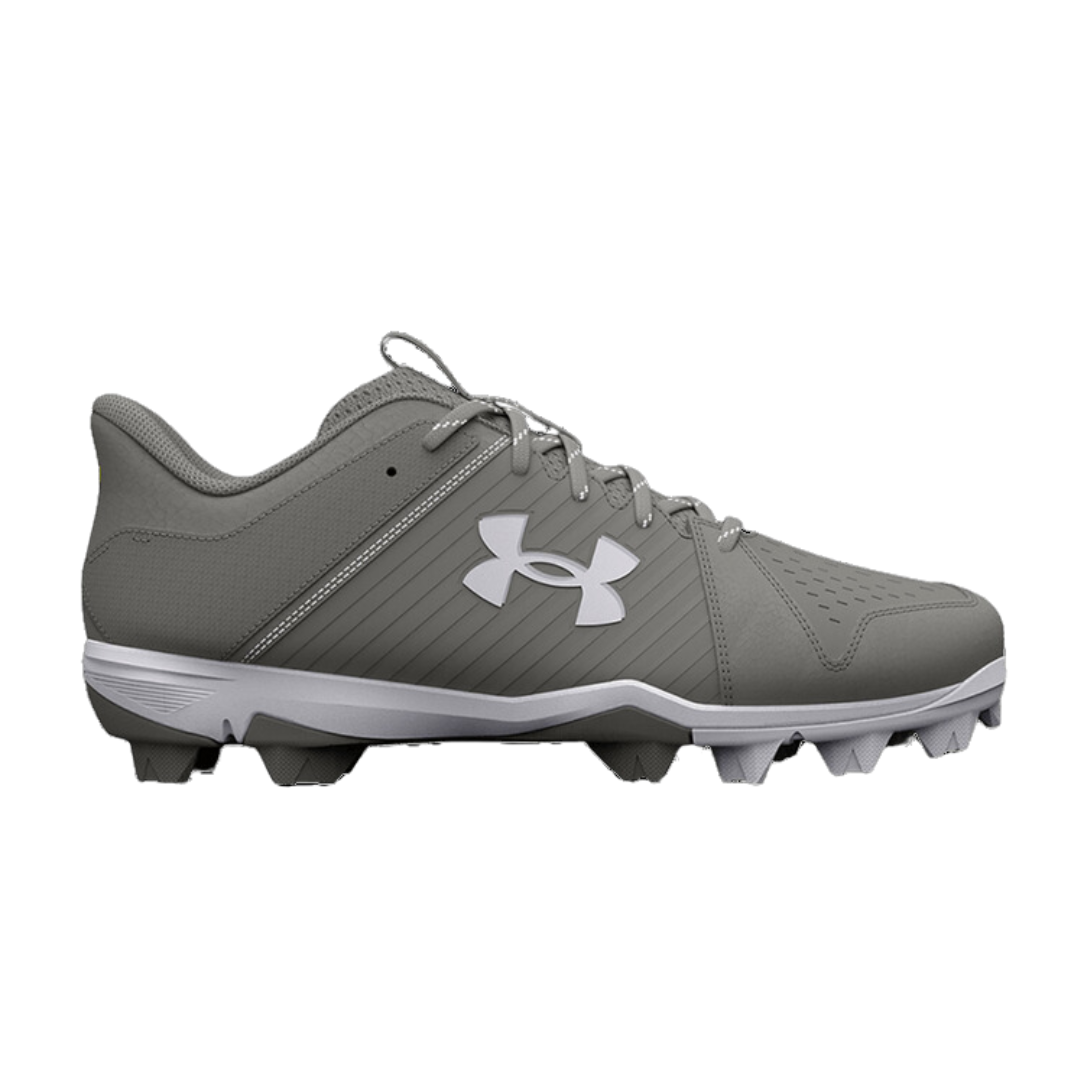 Under Armour Men's UA Leadoff Low RM Baseball Cleats - Grey (3025589-101) | Lightweight & Durable for Baseball, Training & Casual Wear