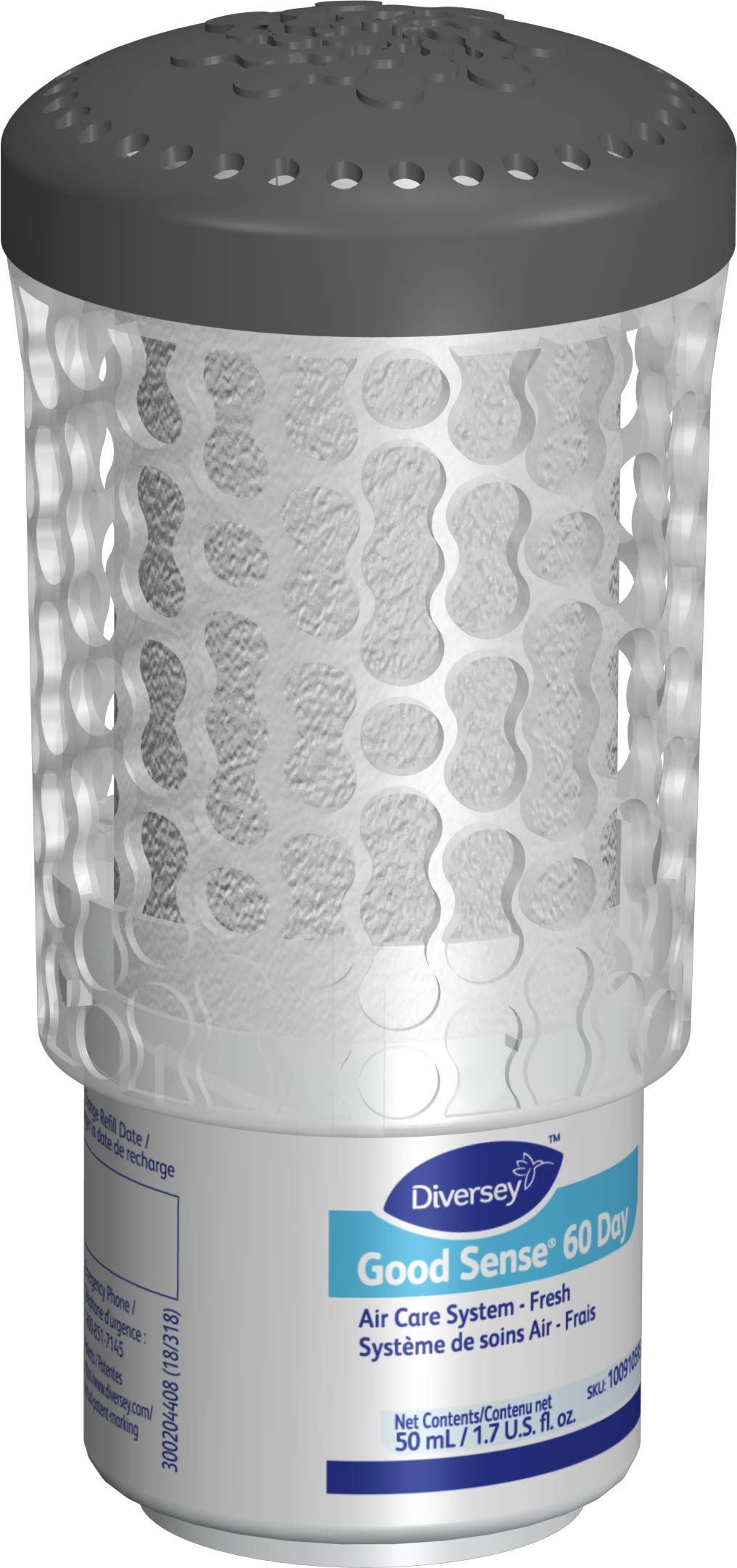 Diversey 100910595 Fresh Scent Air Freshener, 50mL (Pack of 6) - Eliminate Odors in Offices, Restrooms & Homes