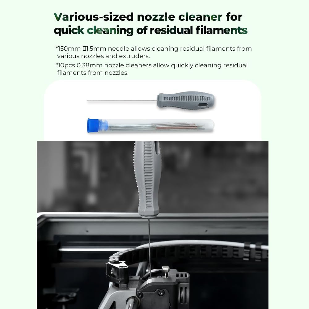 Creality 3D Printer Tool Wrap Kit Pro - Complete Assembly, Removal & Filament Cutting Tools for Cleaning & Finishing Prints | Compatible with Creality & All FDM 3D Printers | Perfect for Workshop, DIY Projects & Professional 3D Printing