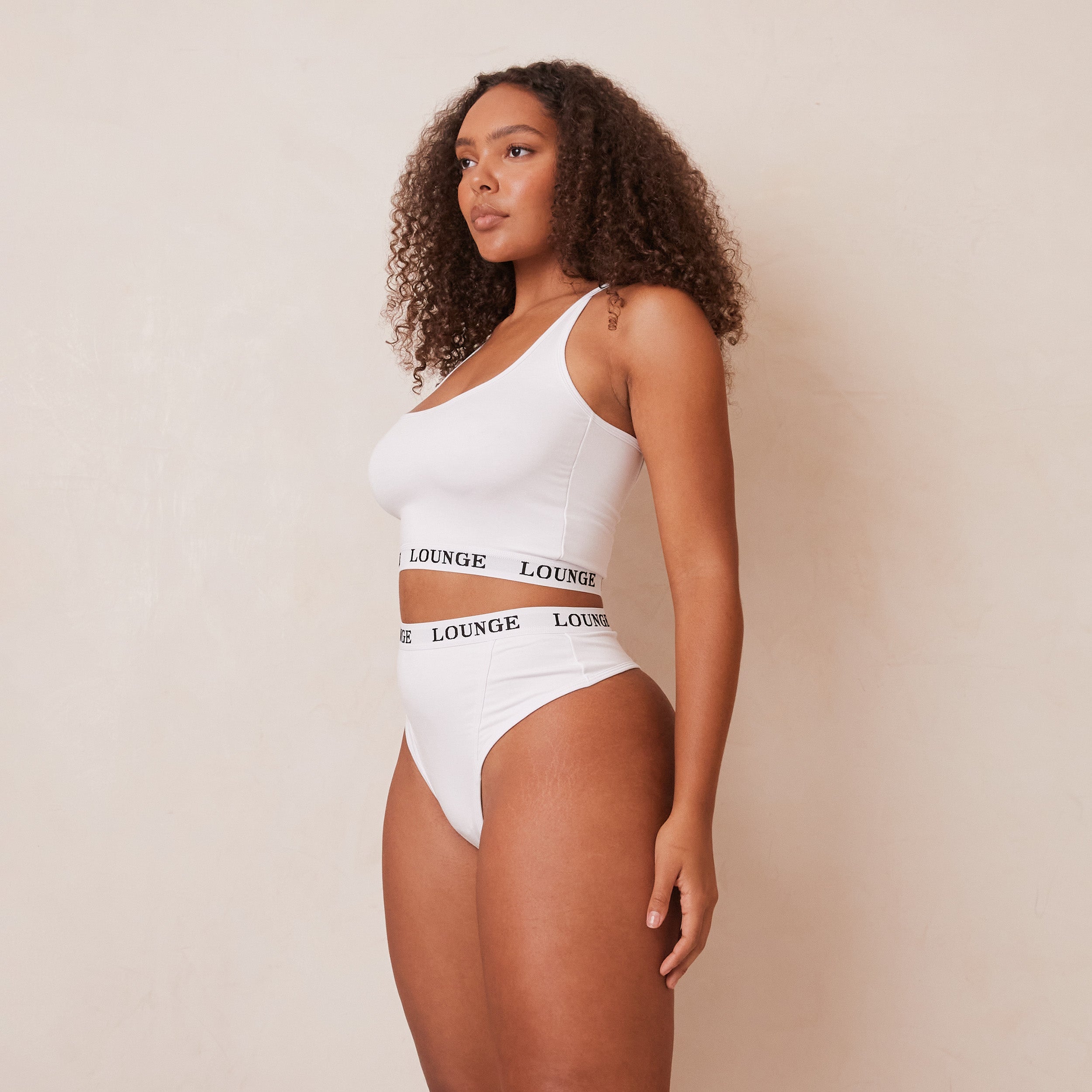 Bamboo Basic Bralette - Soft Wireless Comfort Bra in White | Eco-Friendly Women's Underwear for Yoga, Sleep & Everyday Wear