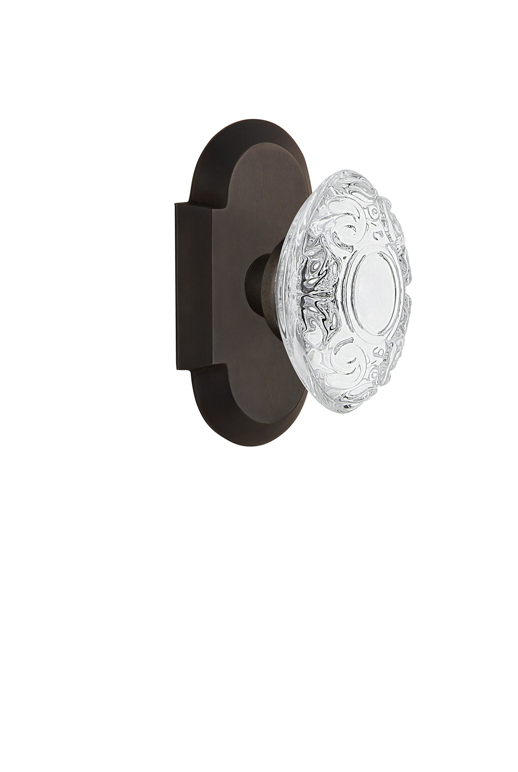 Nostalgic Warehouse 755054 Cottage Plate with Crystal Victorian Knob - 2.75